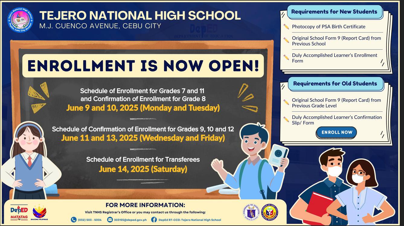 DepEd - 📣 𝐒𝐜𝐡𝐨𝐨𝐥 𝐘𝐞𝐚𝐫 𝟐𝟎𝟐𝟓-𝟐𝟎𝟐𝟔 * 𝐄𝐧𝐫𝐨𝐥𝐥𝐦𝐞𝐧𝐭 𝐒𝐜𝐡𝐞𝐝𝐮𝐥𝐞 for Grade 7 ...