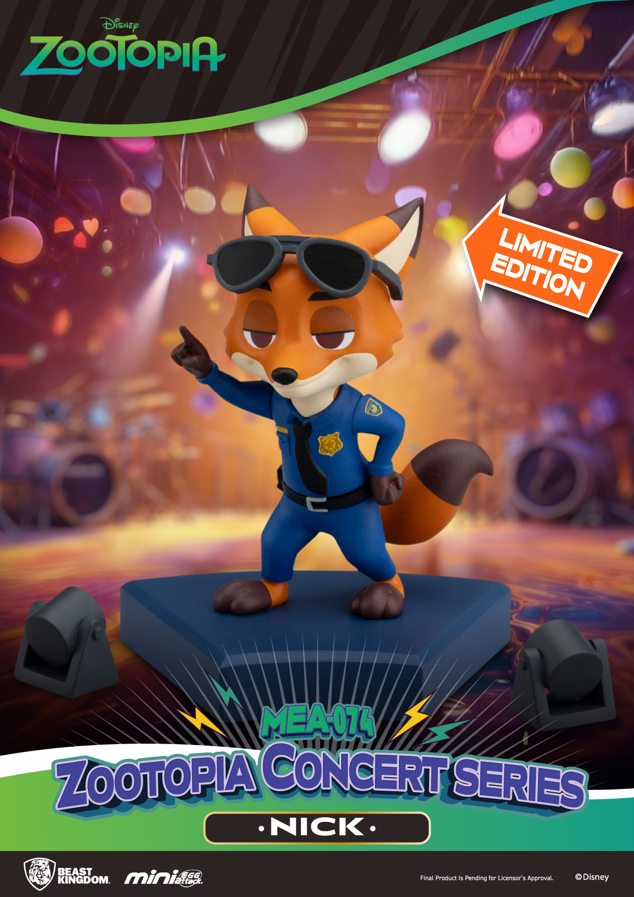 野獸國 - 【MEA-074 Zootopia 演唱會系列盲盒組(6PCS)】 準備開派對吧,動物托邦風格! 《迷你蛋攻擊》系列呈獻 ...