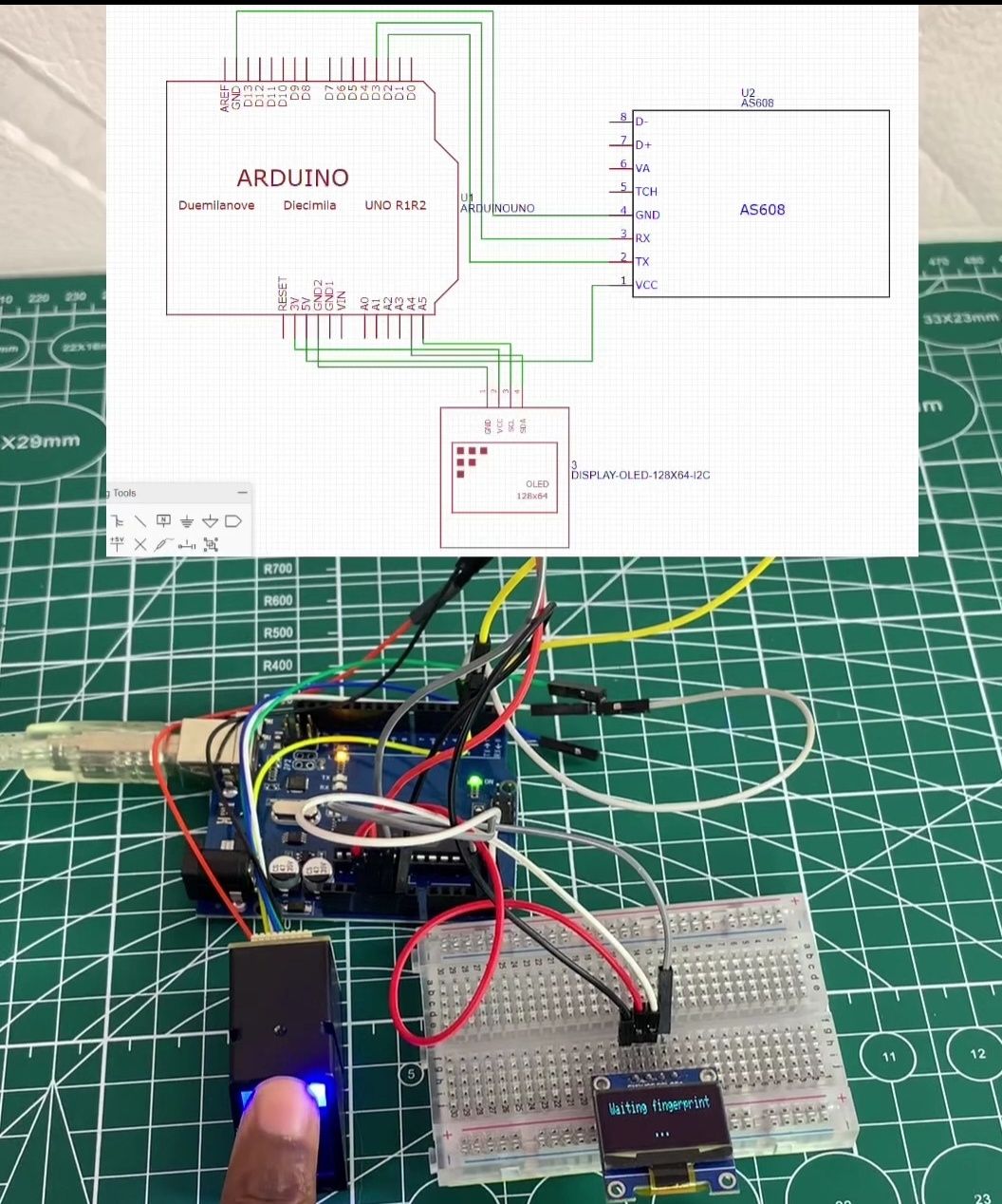 Arduino projects 👍 | AS608 Fingerprint with Arduino | Lynk in the ...