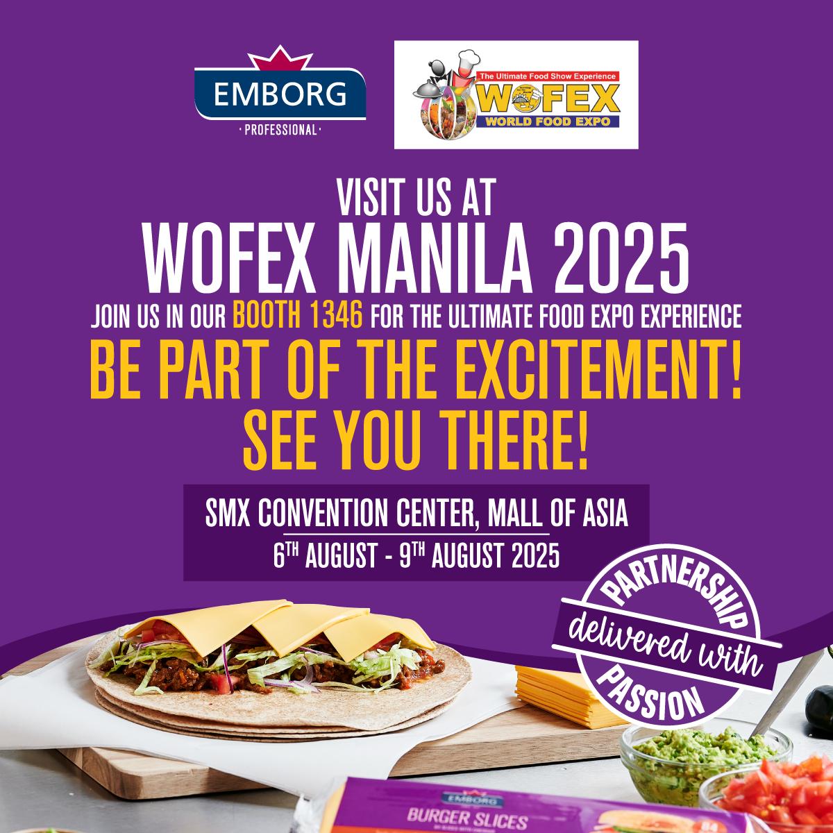Emborg - We're bringing in the purple passion at WOFEX Manila 2025 ...
