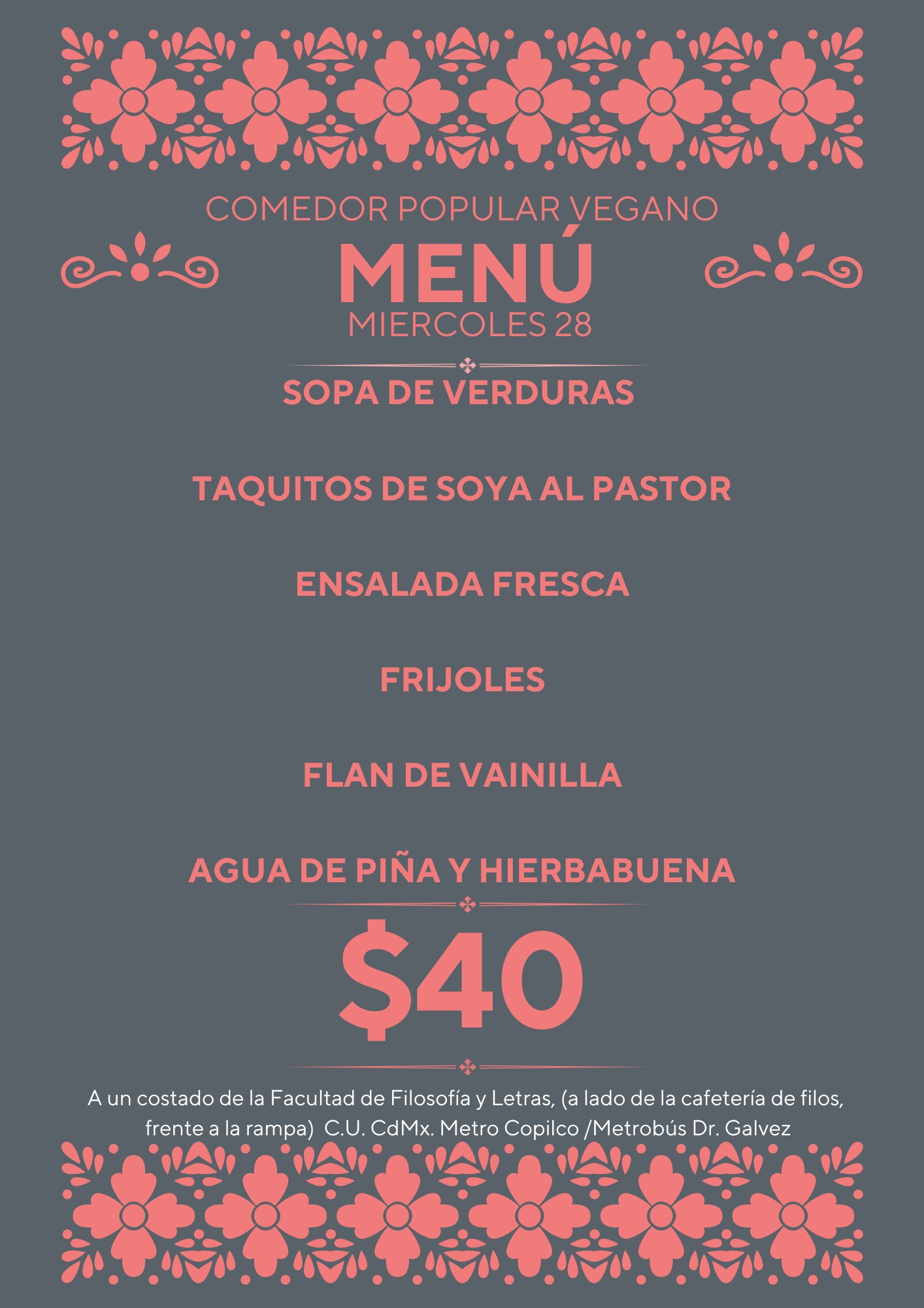 Comedor Popular Vegano | Mexico City