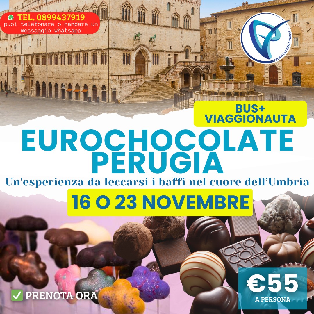 Pronti - 🍫 EUROCHOCOLATE – PERUGIA Un viaggio tutto da gustare nel ...