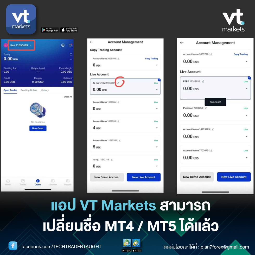 ตอนนี้ในแอปvt สามารถเปลี่ยนชื่อ... - TTT ศิลปะบนโลกนักลงทุน | Facebook