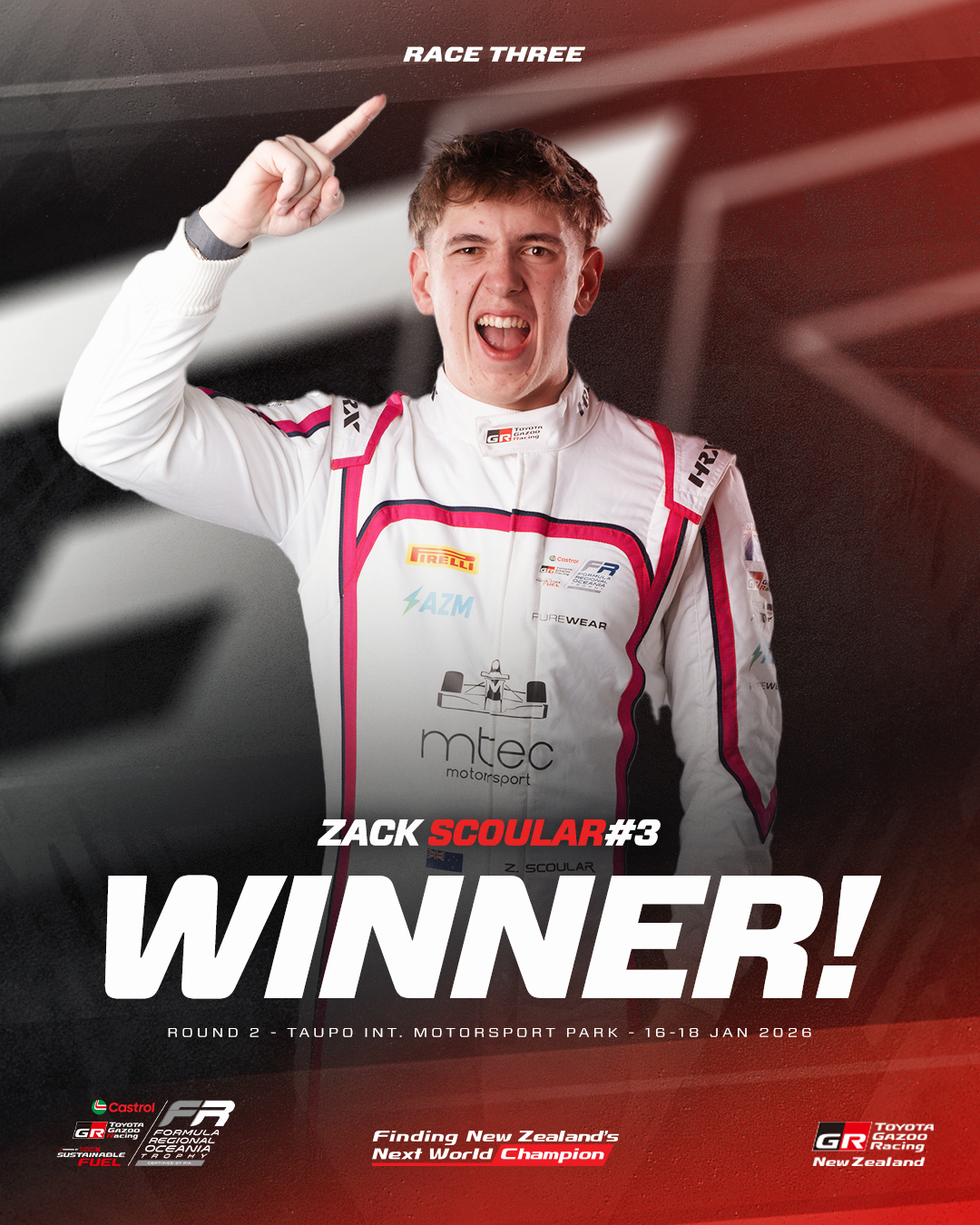 TOYOTA - @zack.scoular gets one back for the Kiwis 🇳🇿 with a commanding ...