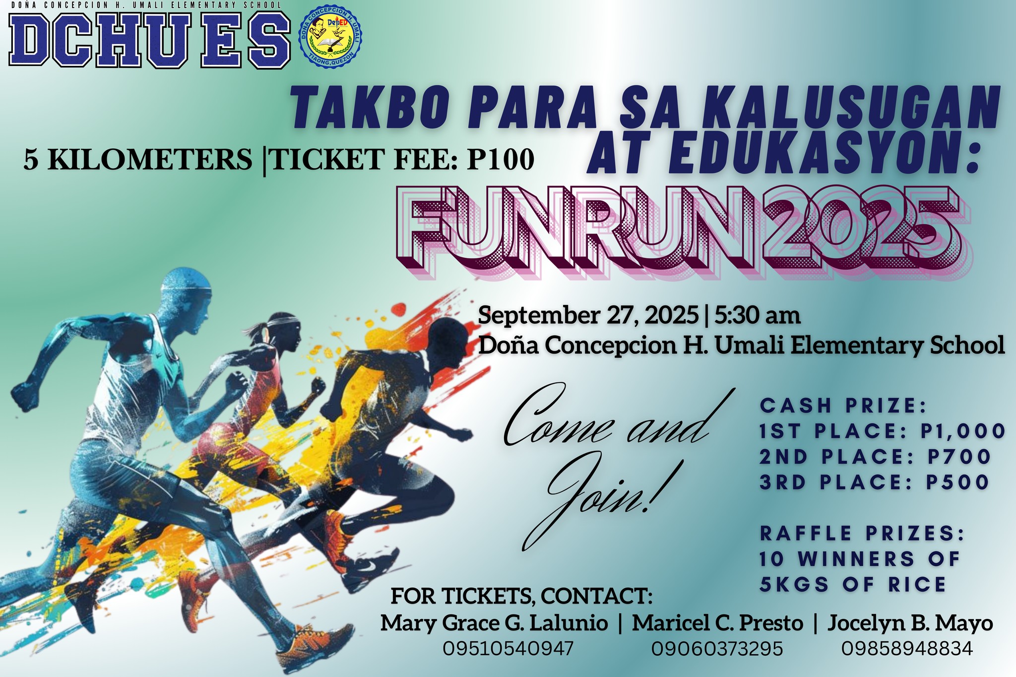 DepEd - 🏃‍♀️🏃‍♂️ Tara na at makisama sa masayang pagtakbo para sa ...