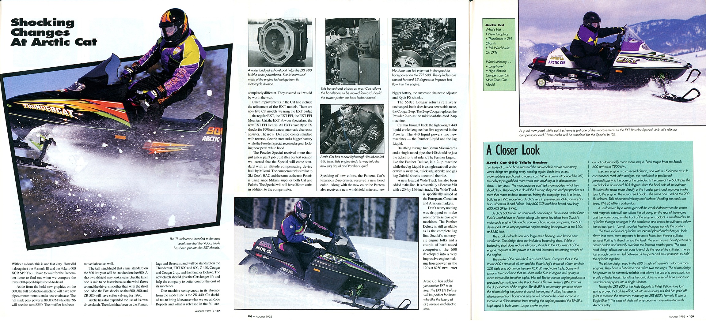 1997 Arctic Cat advertisement for the Kitty Cat snowmobile. #TBT