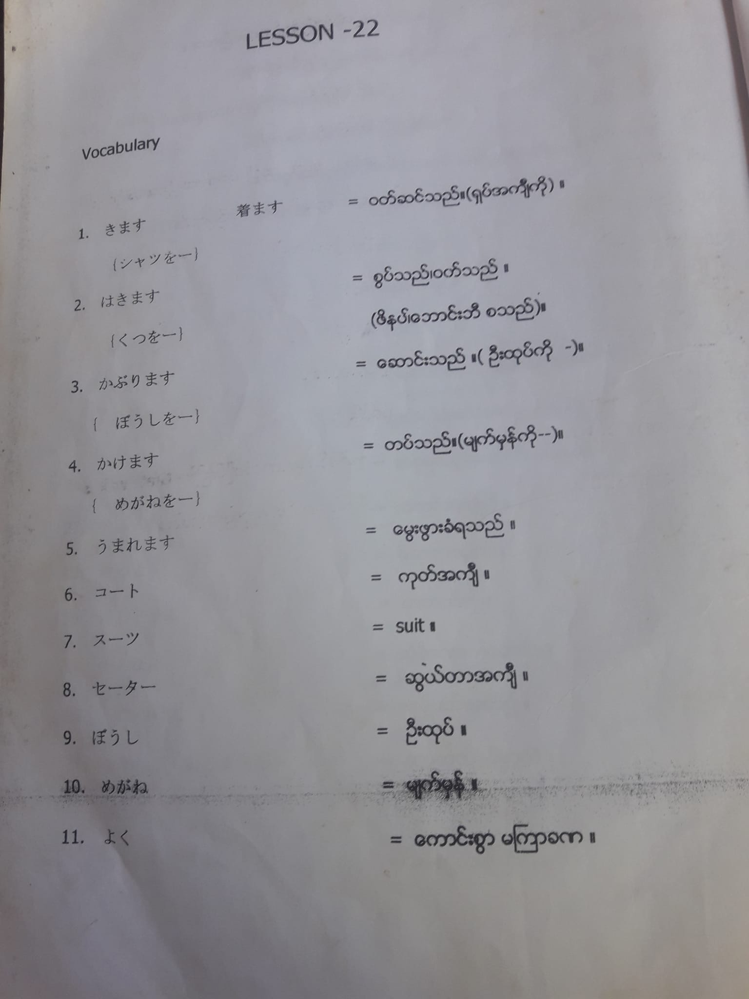 KHM Japanese Language