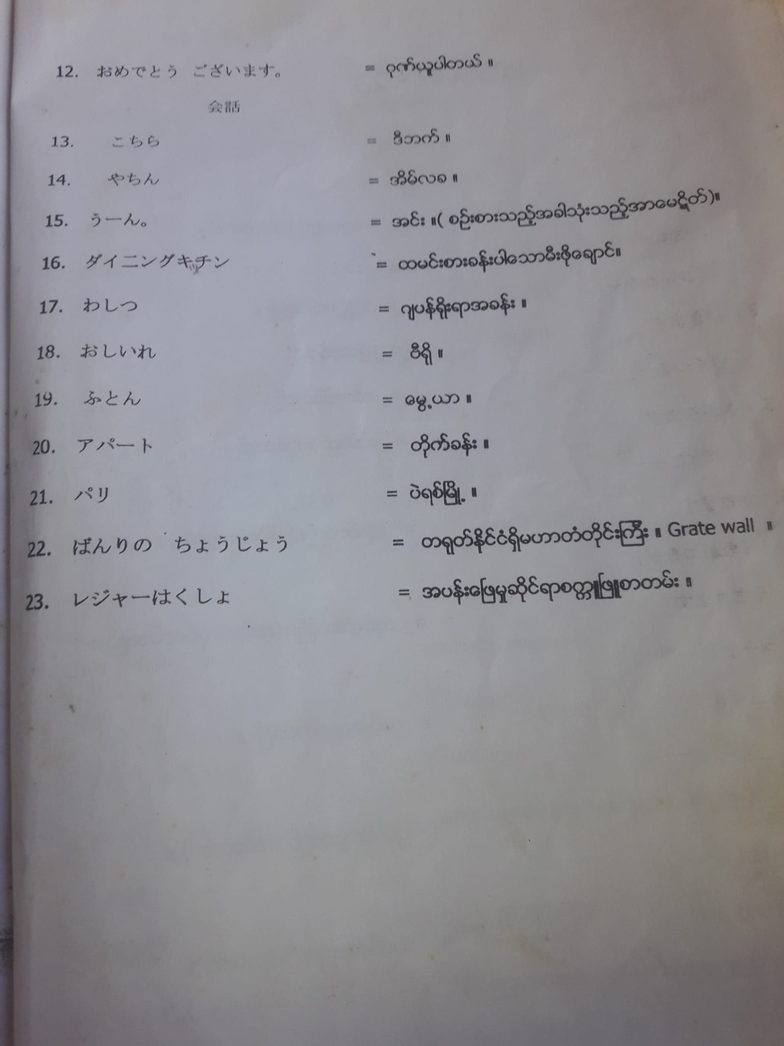 KHM Japanese Language