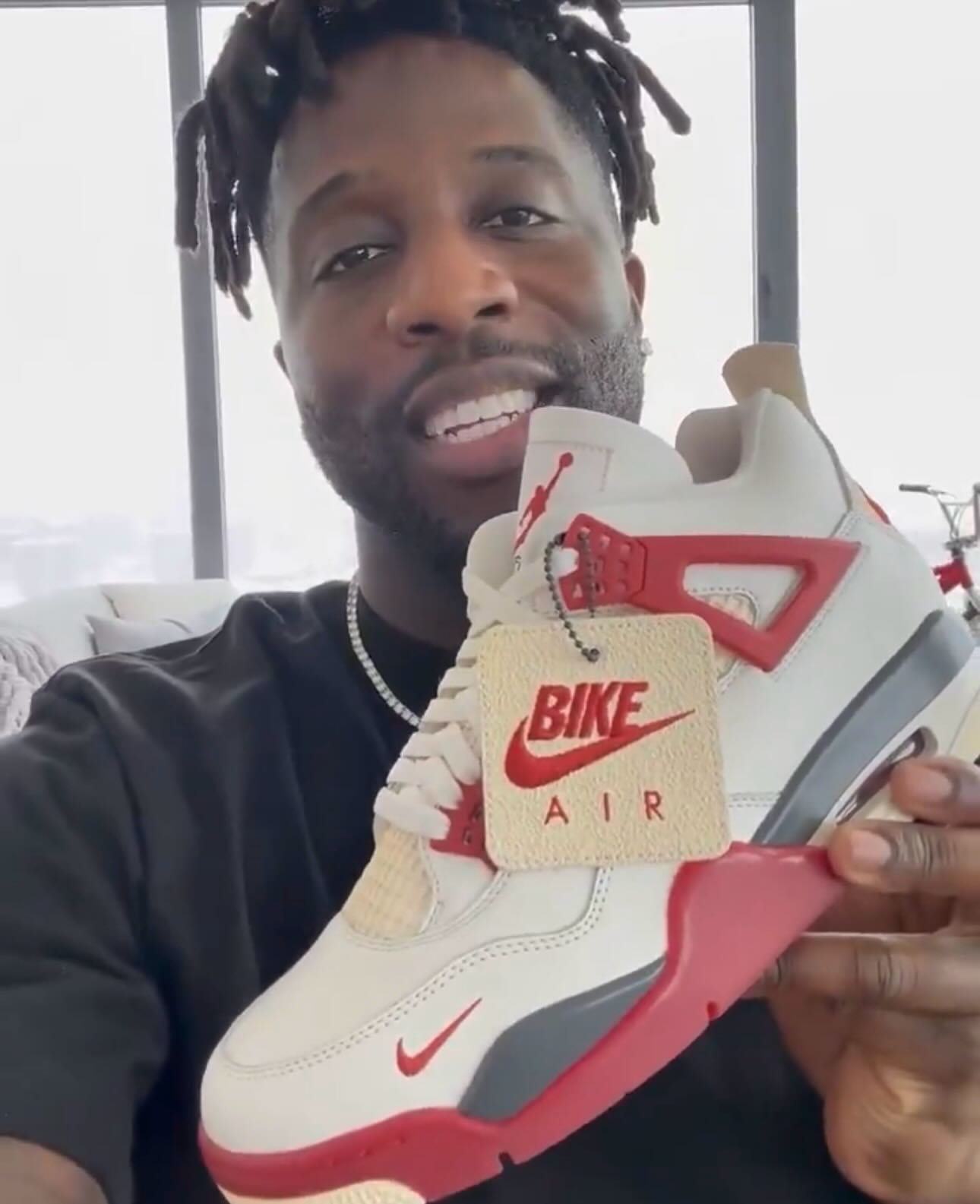 Nigel Sylvester officially reveals the Air Jordan 4 “Brick After 