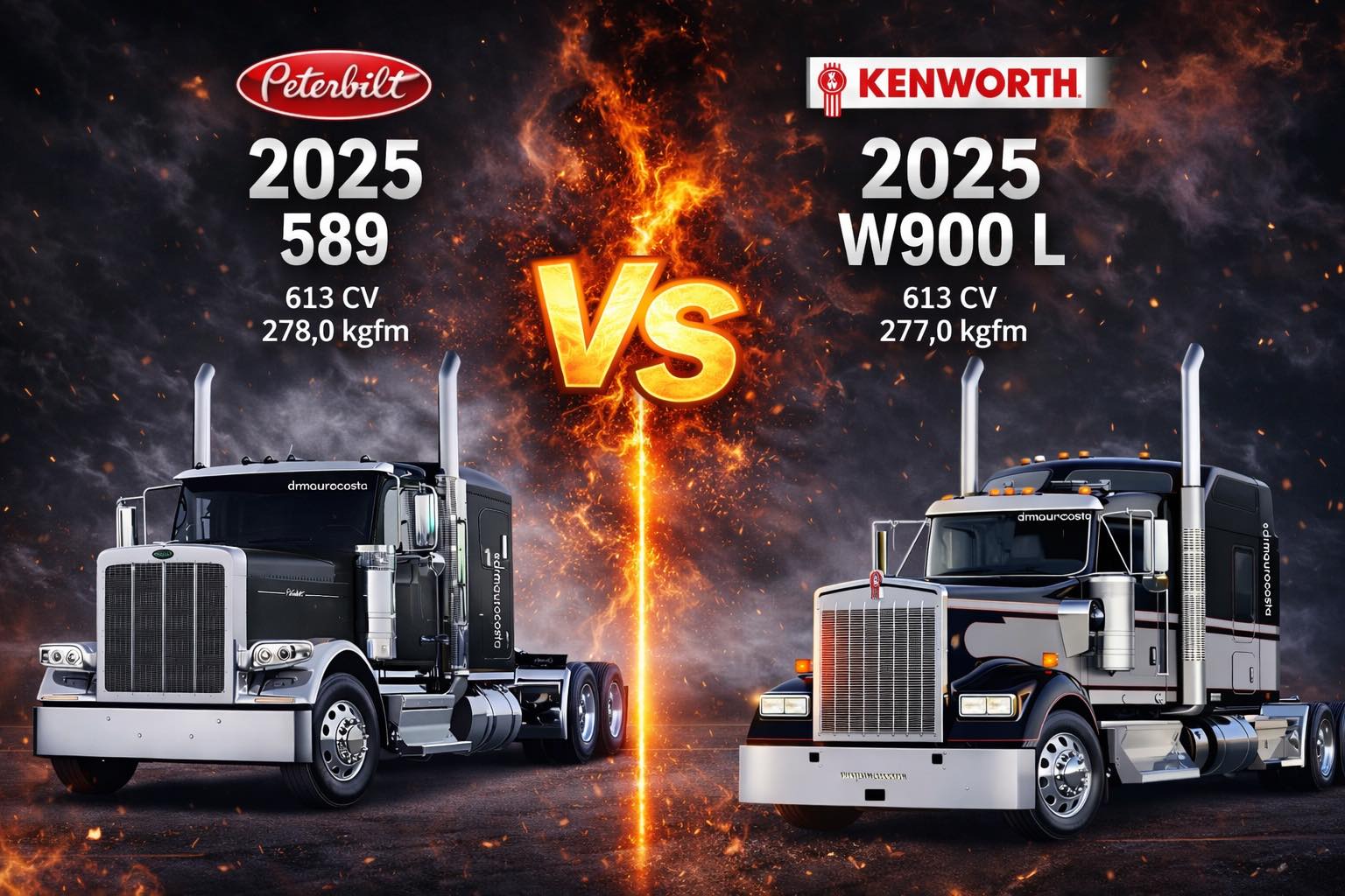 Kenworth W900 Vs Peterbilt 389