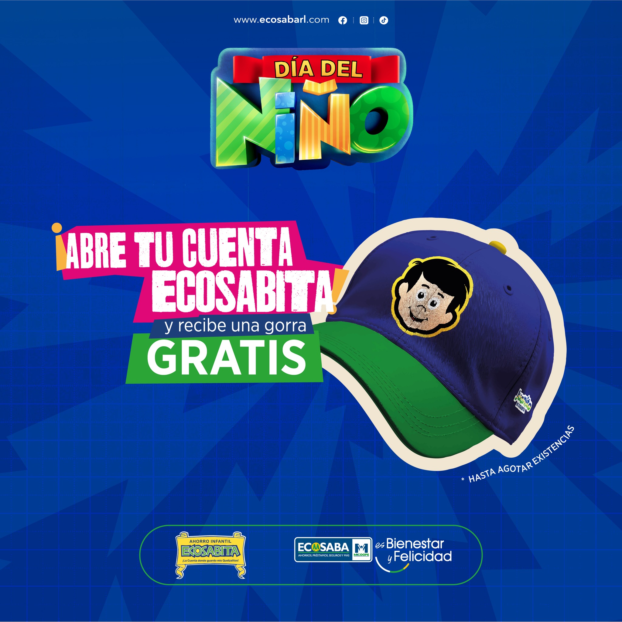 Ecosaba - ¡Abre tu cuenta infantil y recibe tu gorra de regalo en ...