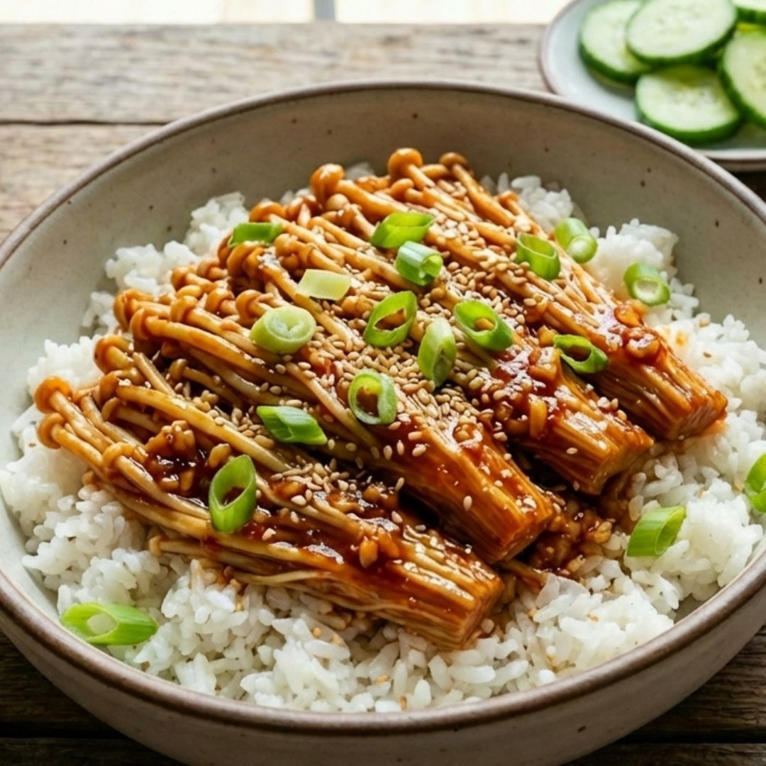 Emory - This recipe was made with our 6oz Enoki mushroom packages in ...