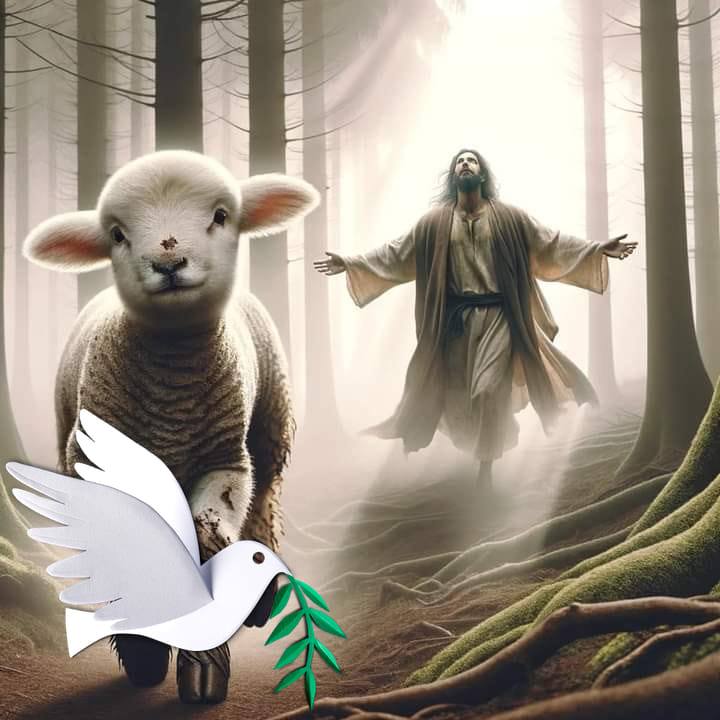 पेड़ की डाल पर विराजे श्री दादागुरू भगवान् 🌳 प्रकृति की गोद में झलकता ...