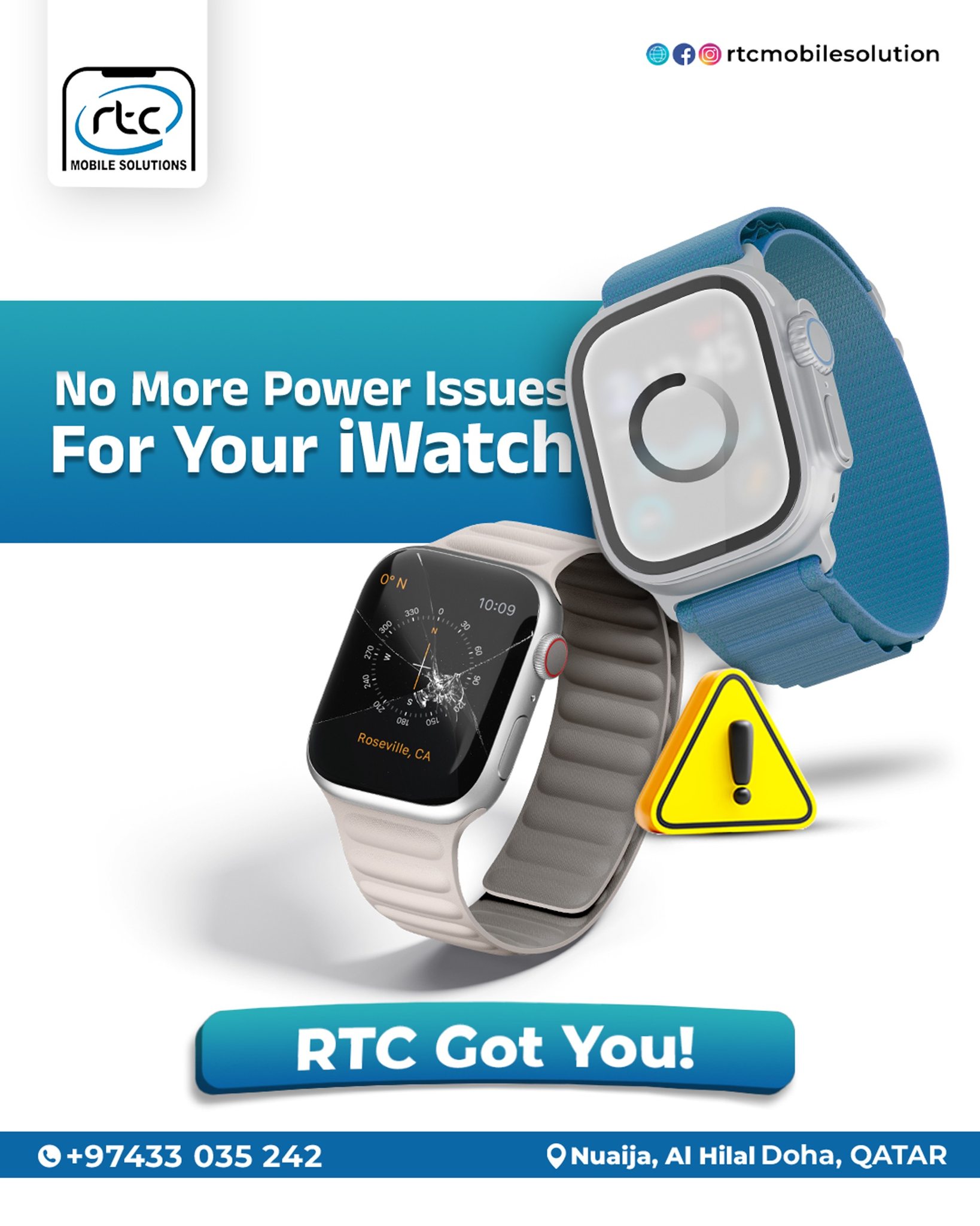 RTC - There is No more Power issue for your iWatch. RTC got you! 📍 ...