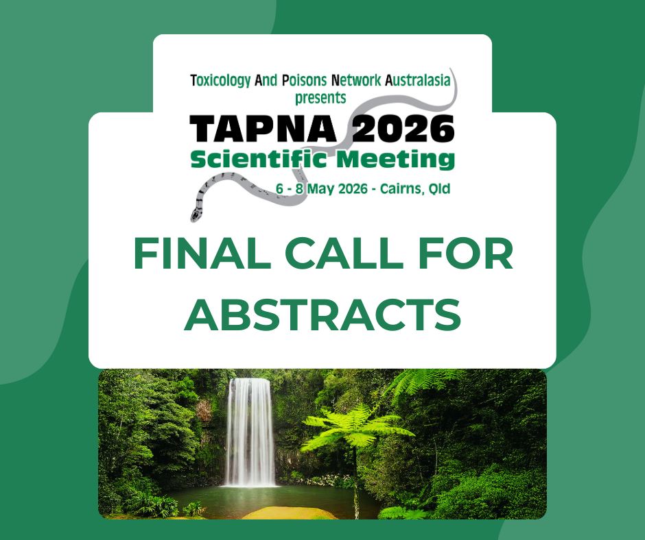TAPNA Incorporated - Toxicology And Poisons Network Australasia