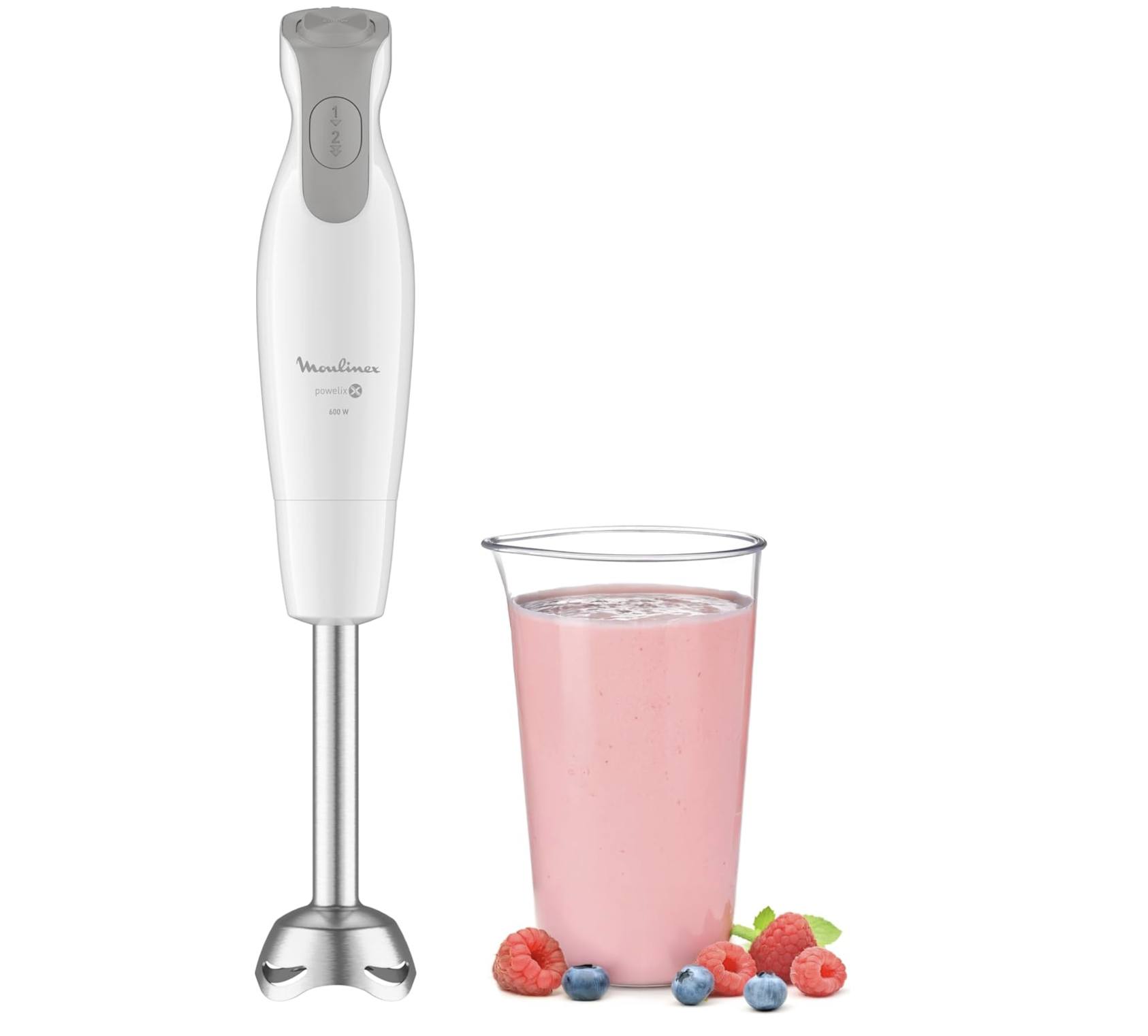 MOULINEX Blender avec hachoir et broyeur LM2C3110 - Blanc pas cher