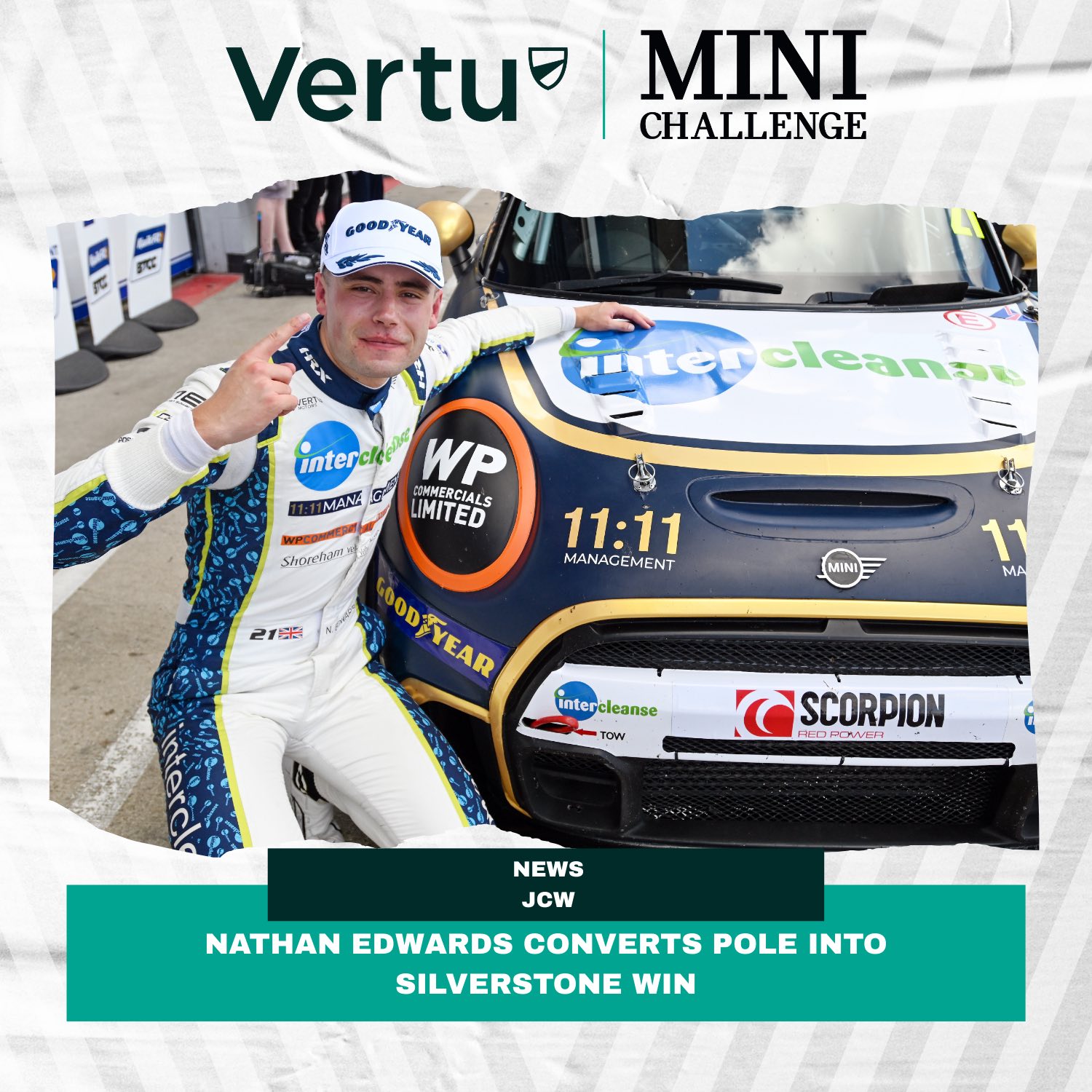 Nathan Edwards ended the Silverstone... - MINI CHALLENGE UK | Facebook