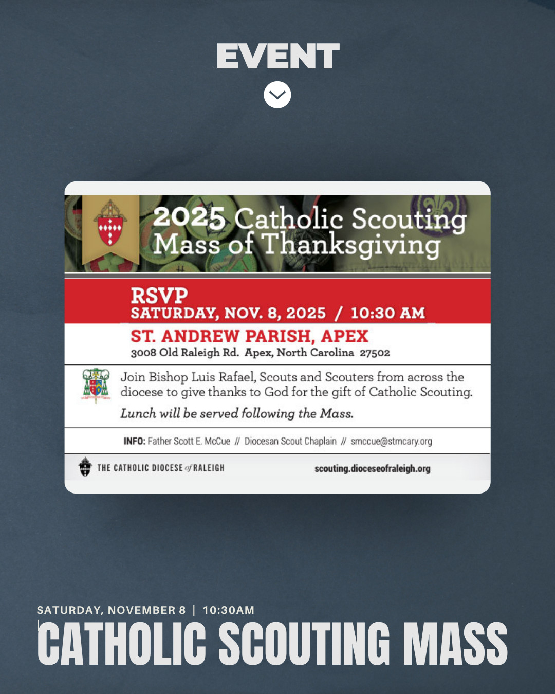 Diocese - Join Bishop Luis Rafael Zarama, scouts and scouters from ...