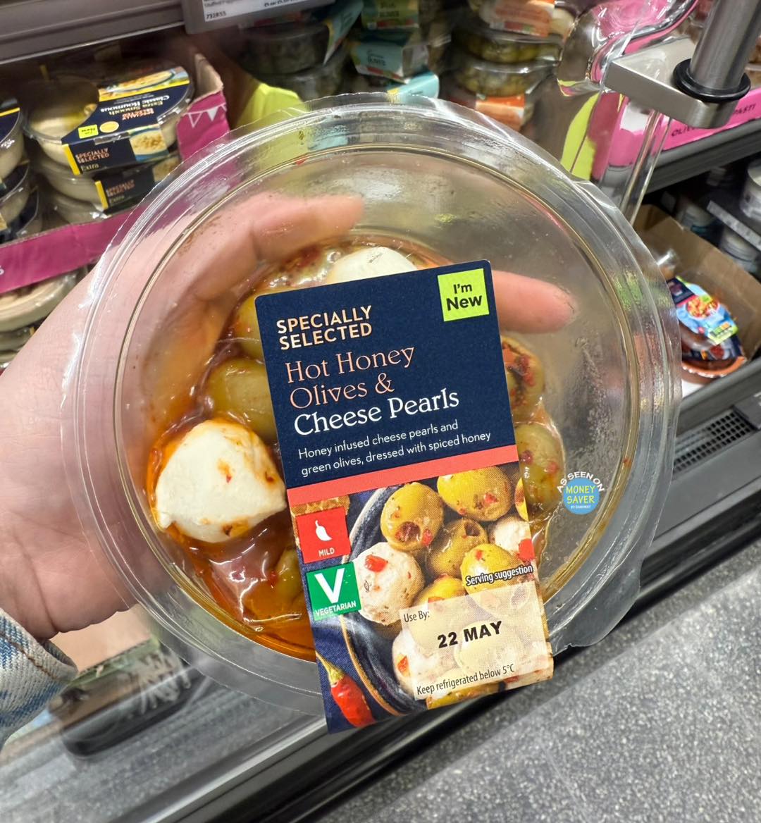 Hot Honey Olives & Cheese Pearls new to ALDI 😋