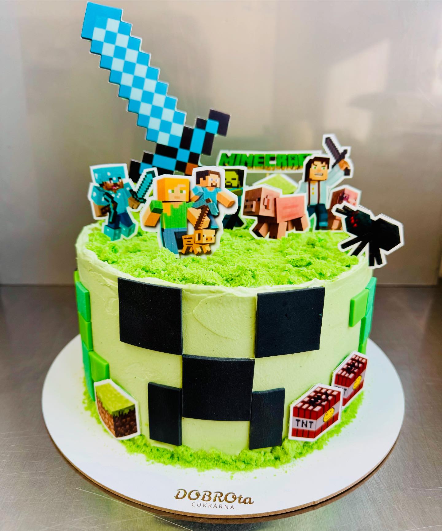 Cukrárna - 🟩🟦🟨Minecraft na přání🟨🟩🟦 #dortydobrota #narozeninovydort # ...