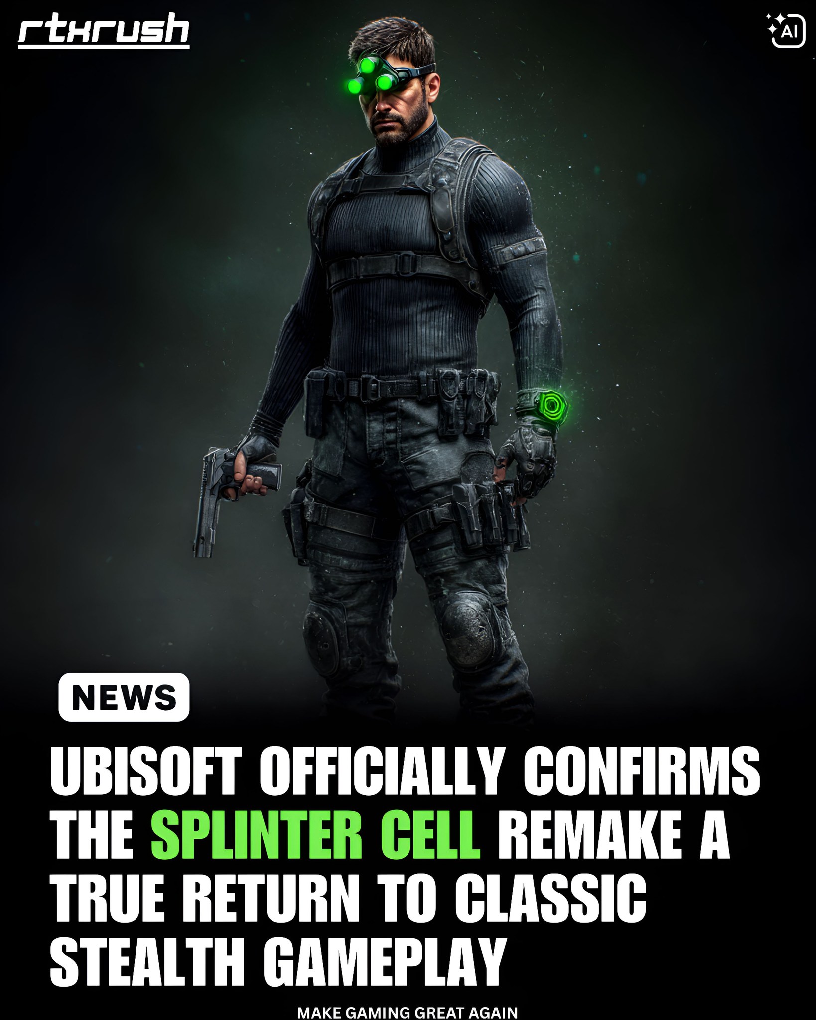 RTXrush - Splinter Cell is officially back, and this time... | Facebook