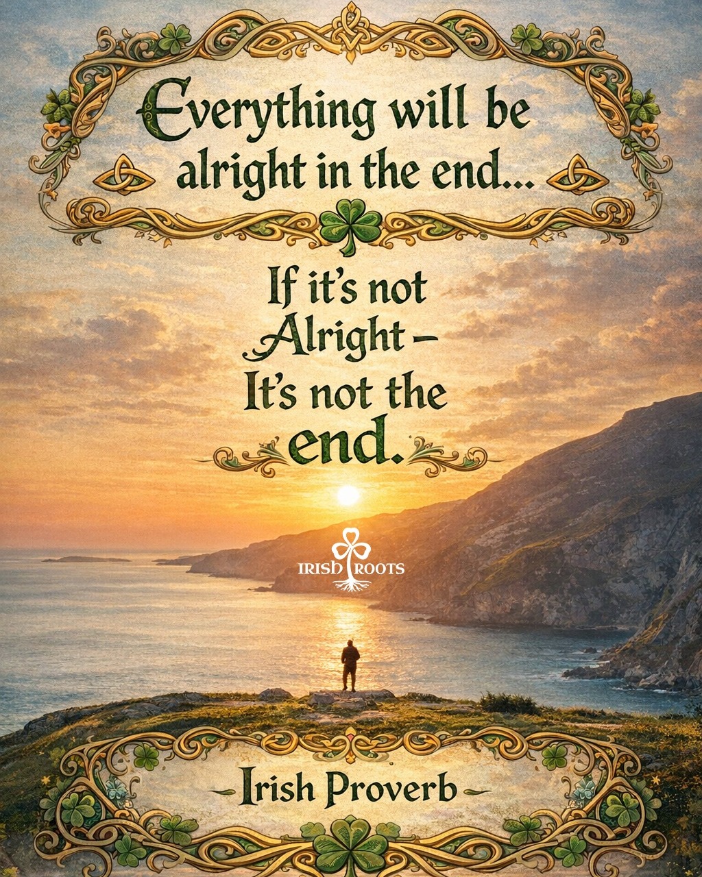 Irish - “Everything will be alright in the end… If it’s not Alright ...