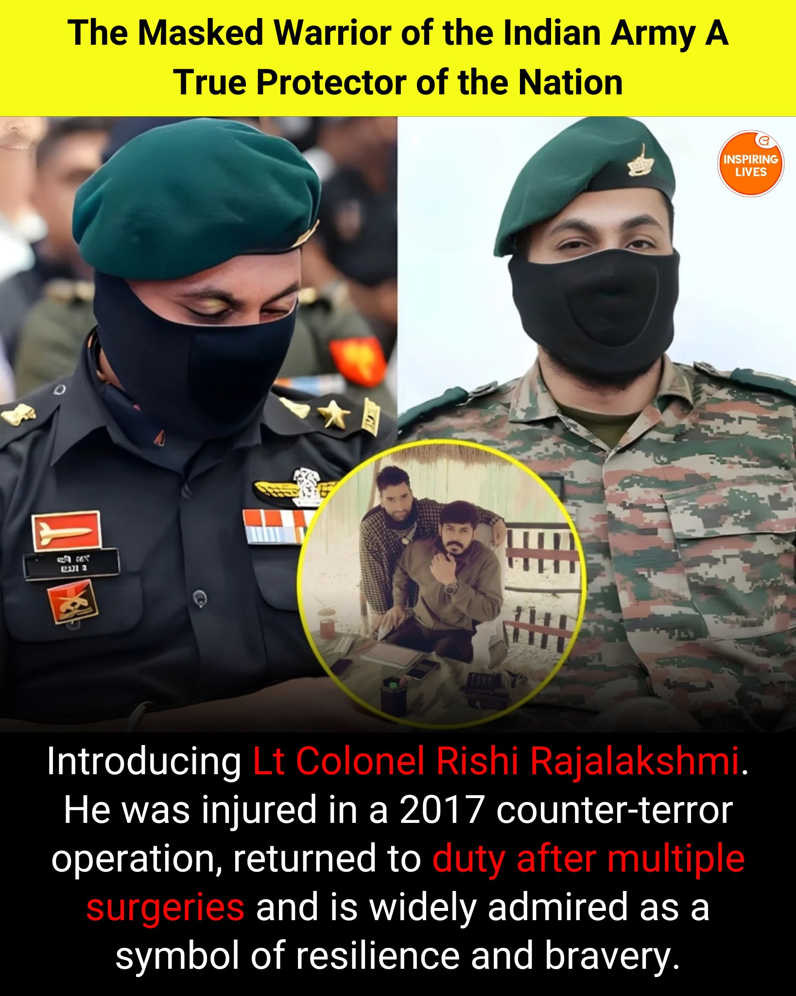 Inspiring - Lt Colonel Rishi Rajalakshmi is an Indian Army officer ...