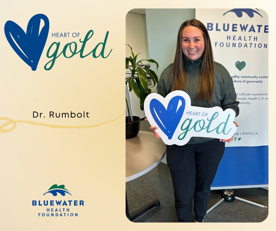 Congratulations to Dr. Rumbolt, a true... - Bluewater Health | Facebook