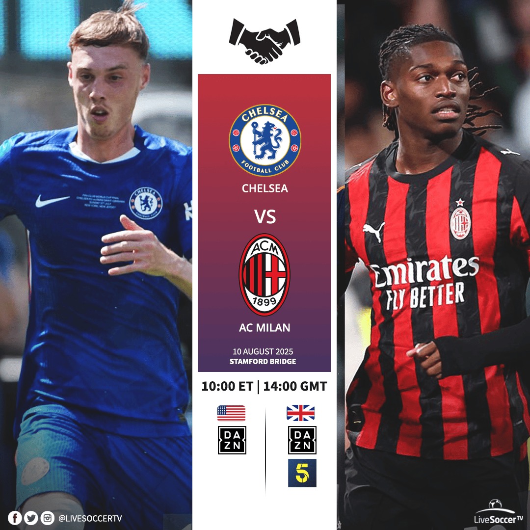 LiveSoccerTV.com - Chelsea face AC Milan today in their final pre ...