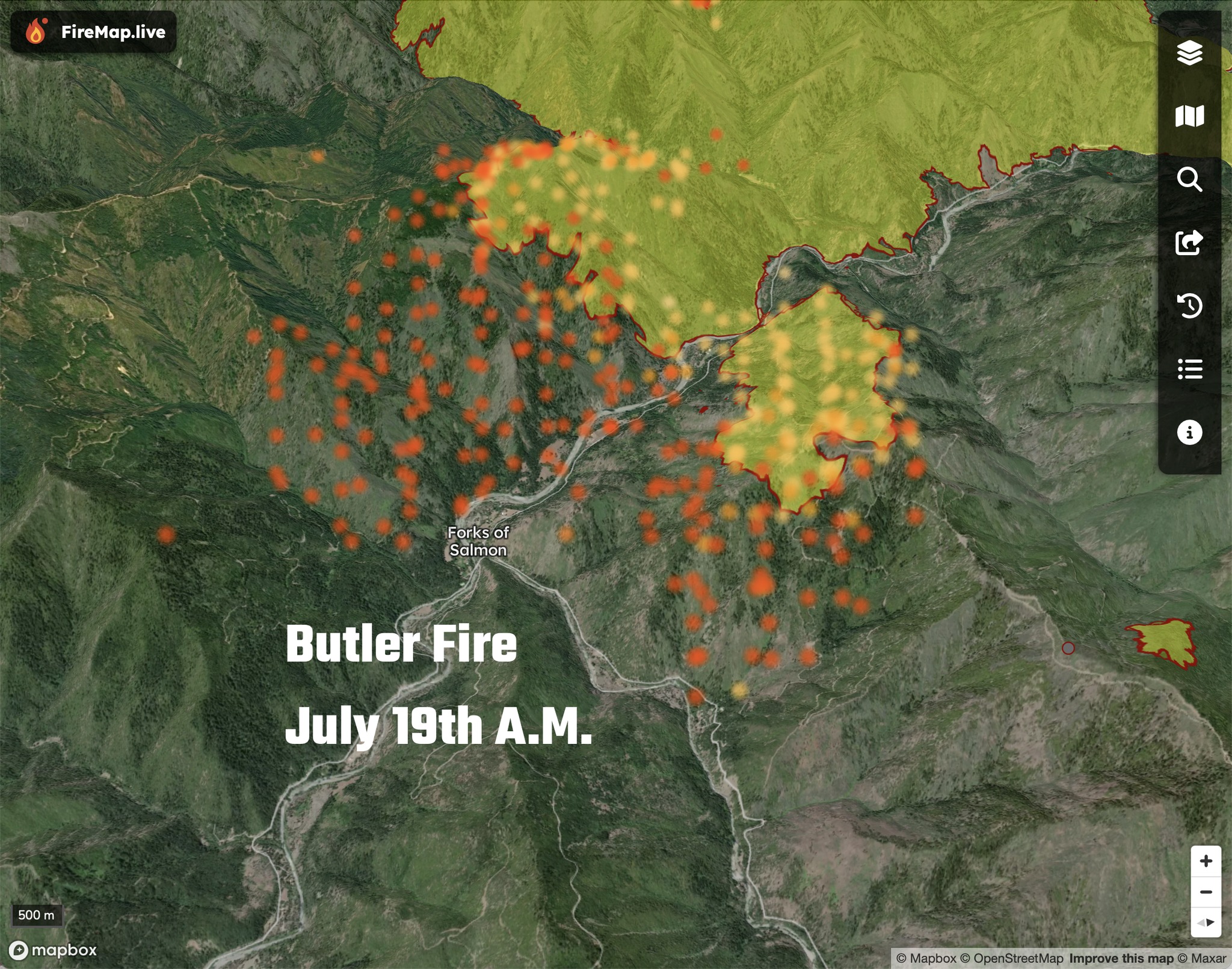 Firemap.live view of Butler Fire... - Scott Valley News | Facebook