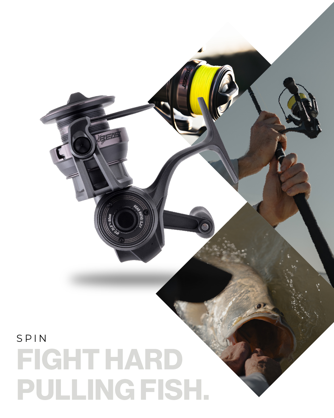 beast fishing reel Abu Garcia Revo Toro® Beast™ T3 Low Profile Baitcaster Reel BST3000H spec Surf Beast Spinning Combos |