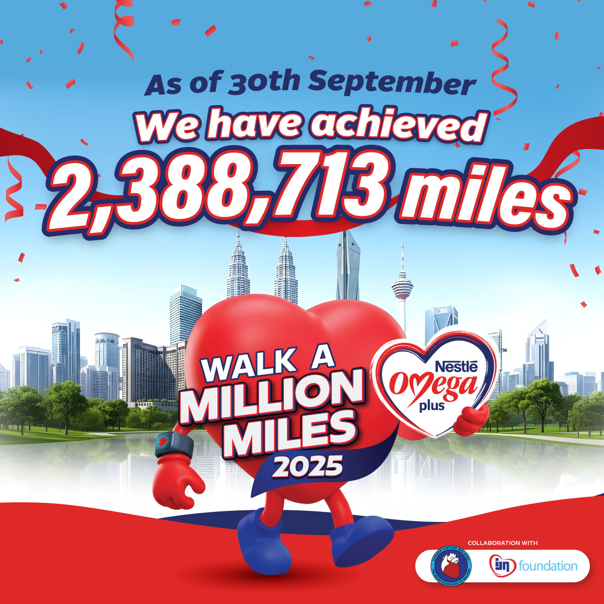 Nestlé - Sehingga 30 Sept, peserta Nestlé Omega Plus Walk A Million ...