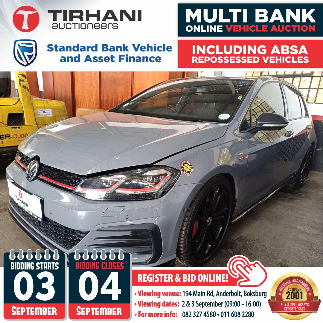 Absa Boksburg Repossessed Vehicles... - Tirhani Auctioneers | Facebook