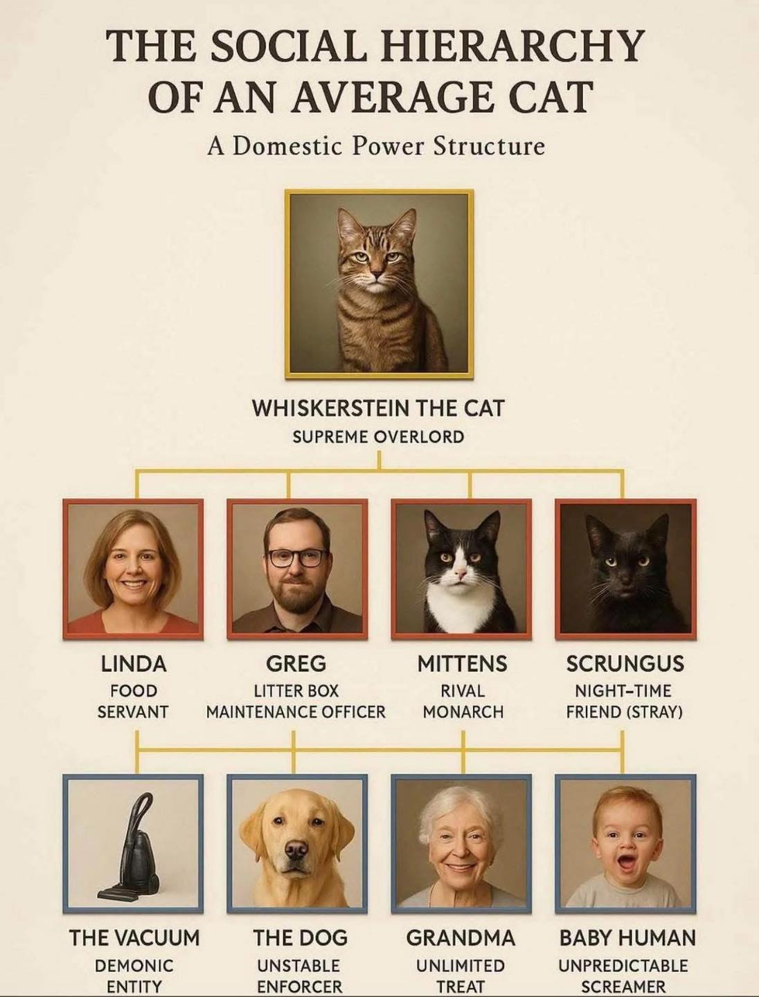 Meow the Cat - The Social Hierarchy of an Average Cat: A... | Facebook