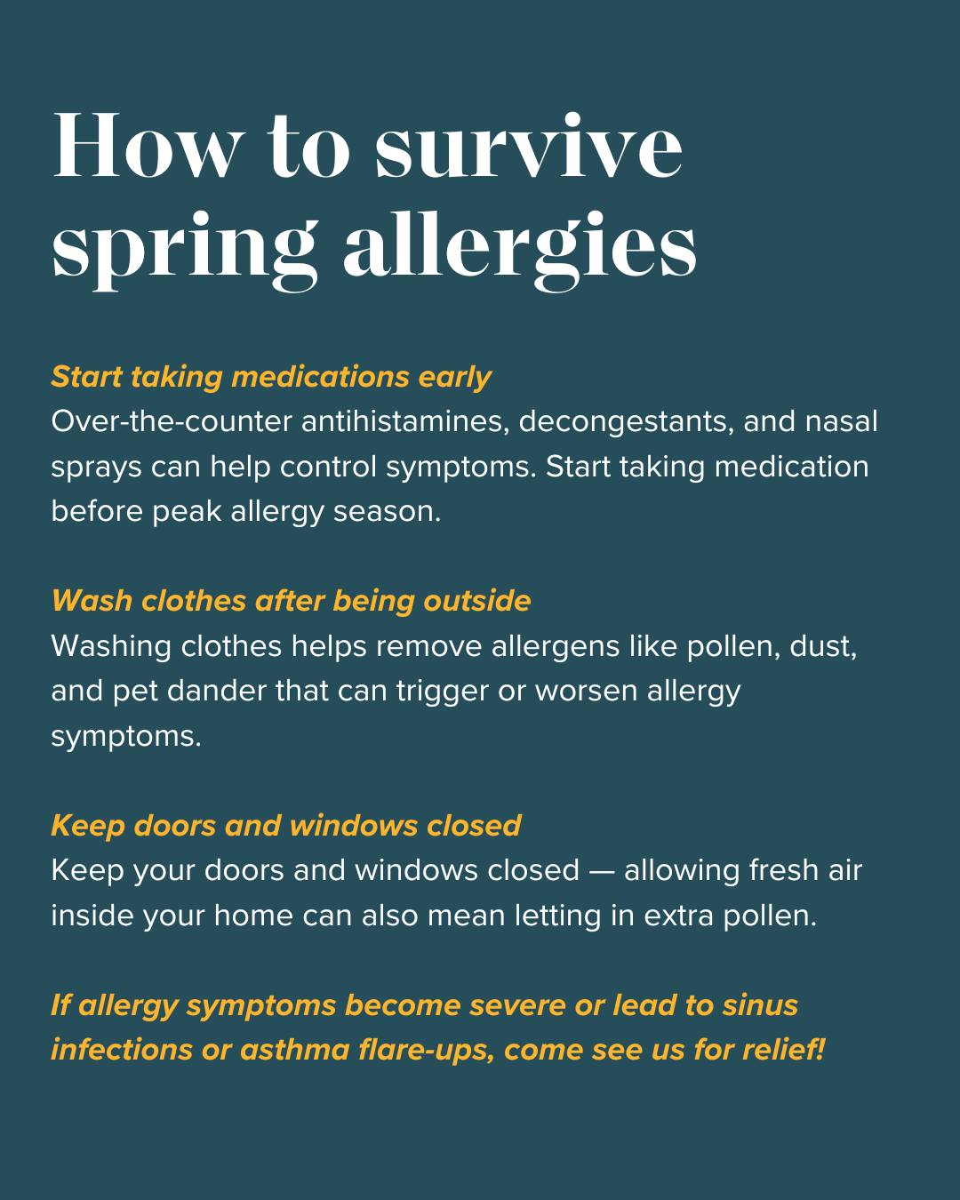 ConvenientMD - Spring allergies are here. Sneezing, watery eyes ...