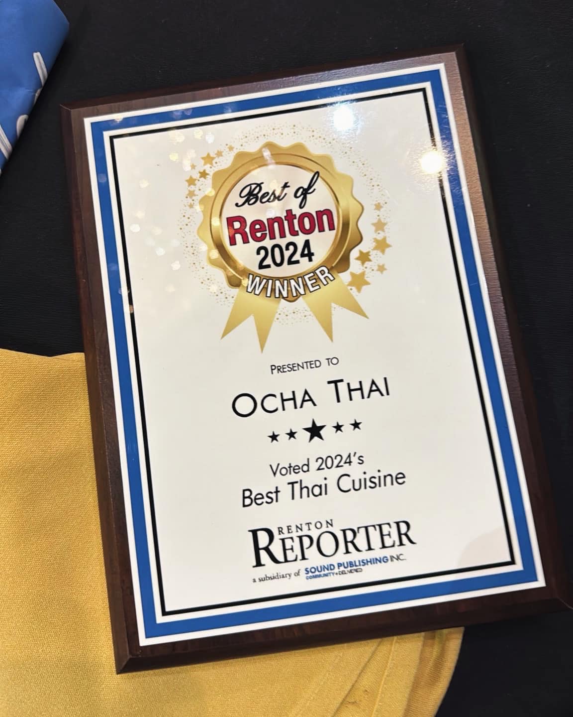 Ocha - Thank you, Renton and the @rentonchamberofcommerce for our ...