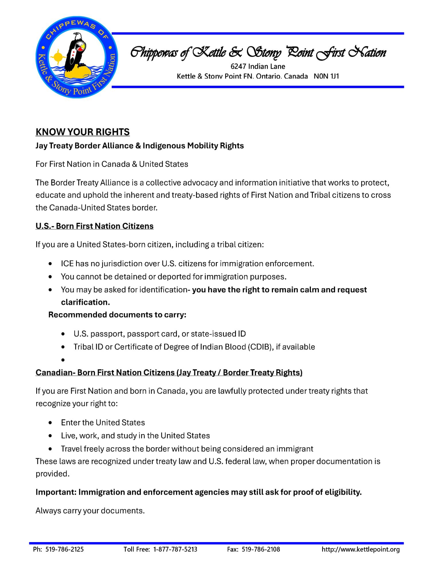 Chippewas of Kettle &... - Chippewas of Kettle & Stony Point