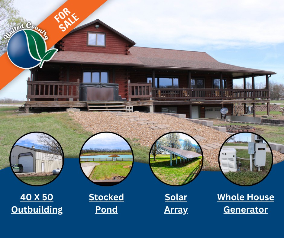 Mat - 🔵🟢Awesome Custom Log Home on 18 Acres!🟢🔵 4 Bed 3 1/2 Bath 3,630 ...