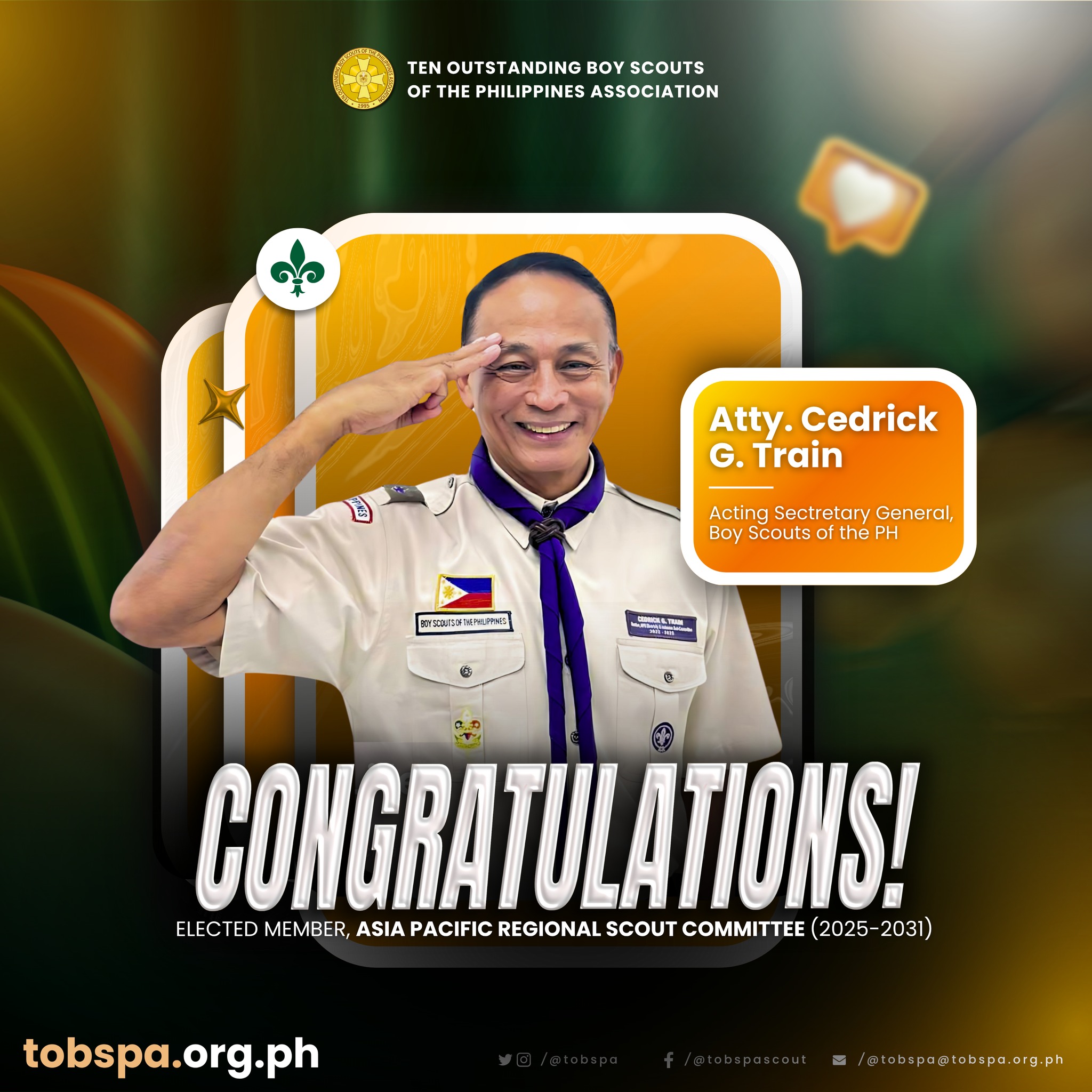 The Ten Outstanding Boy Scouts of the Philippines Association (TOBSPA ...