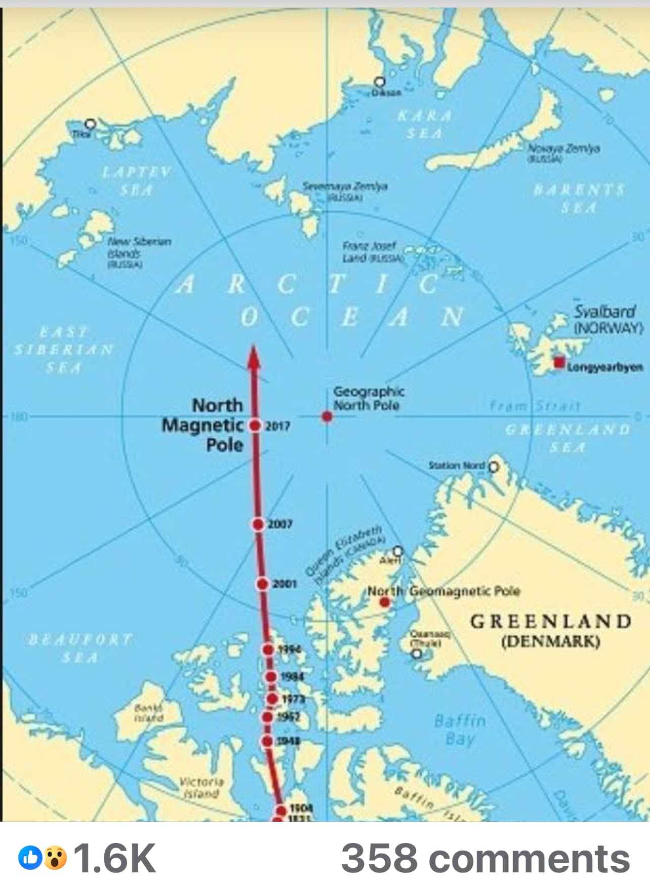 ΑΦΩ - THE MAGNETIC NORTH POLE IS MOVING FAST The Earth's magnetic field ...