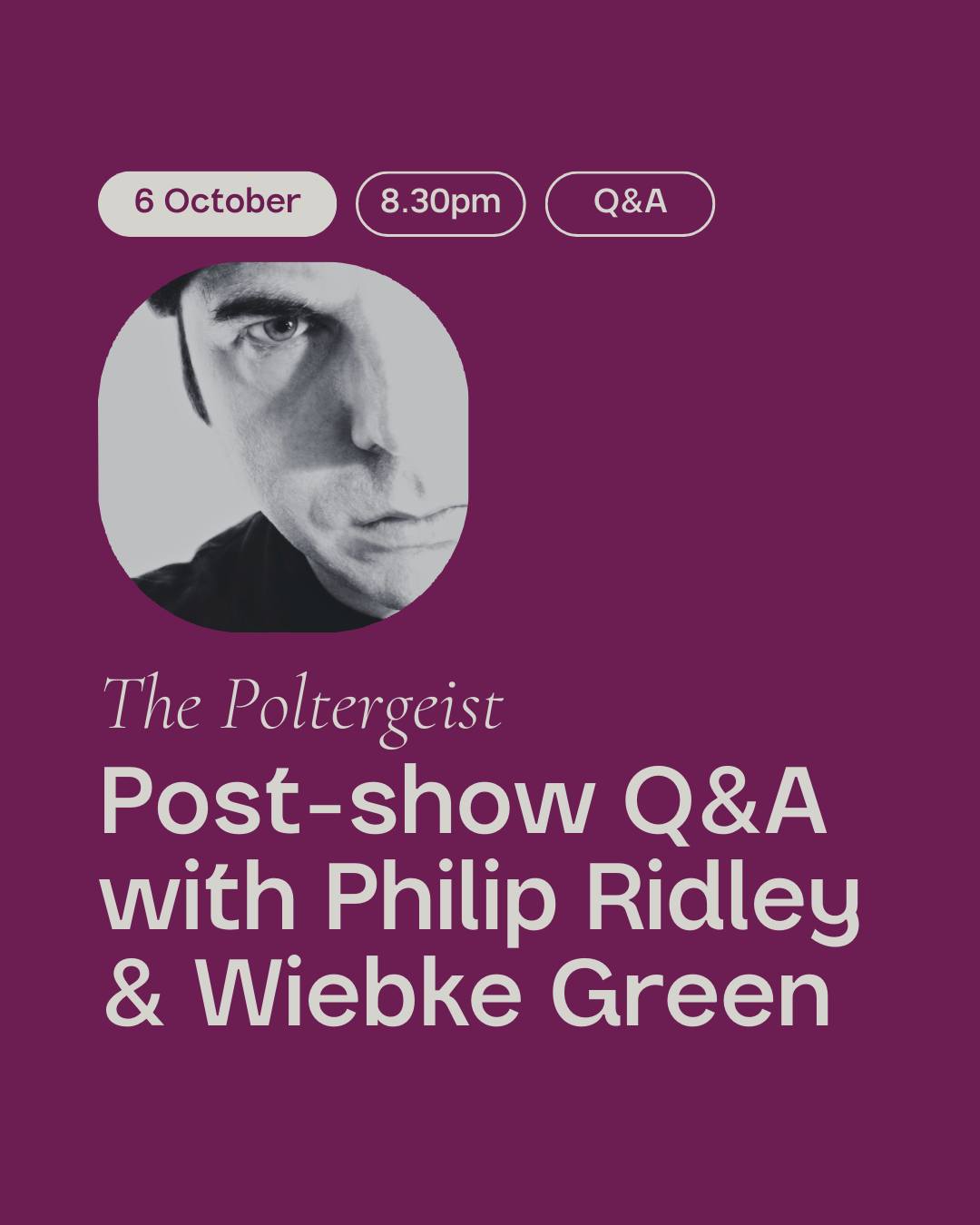 Arcola Theatre - JUST ANNOUNCED: Q&A with Philip Ridley... | Facebook
