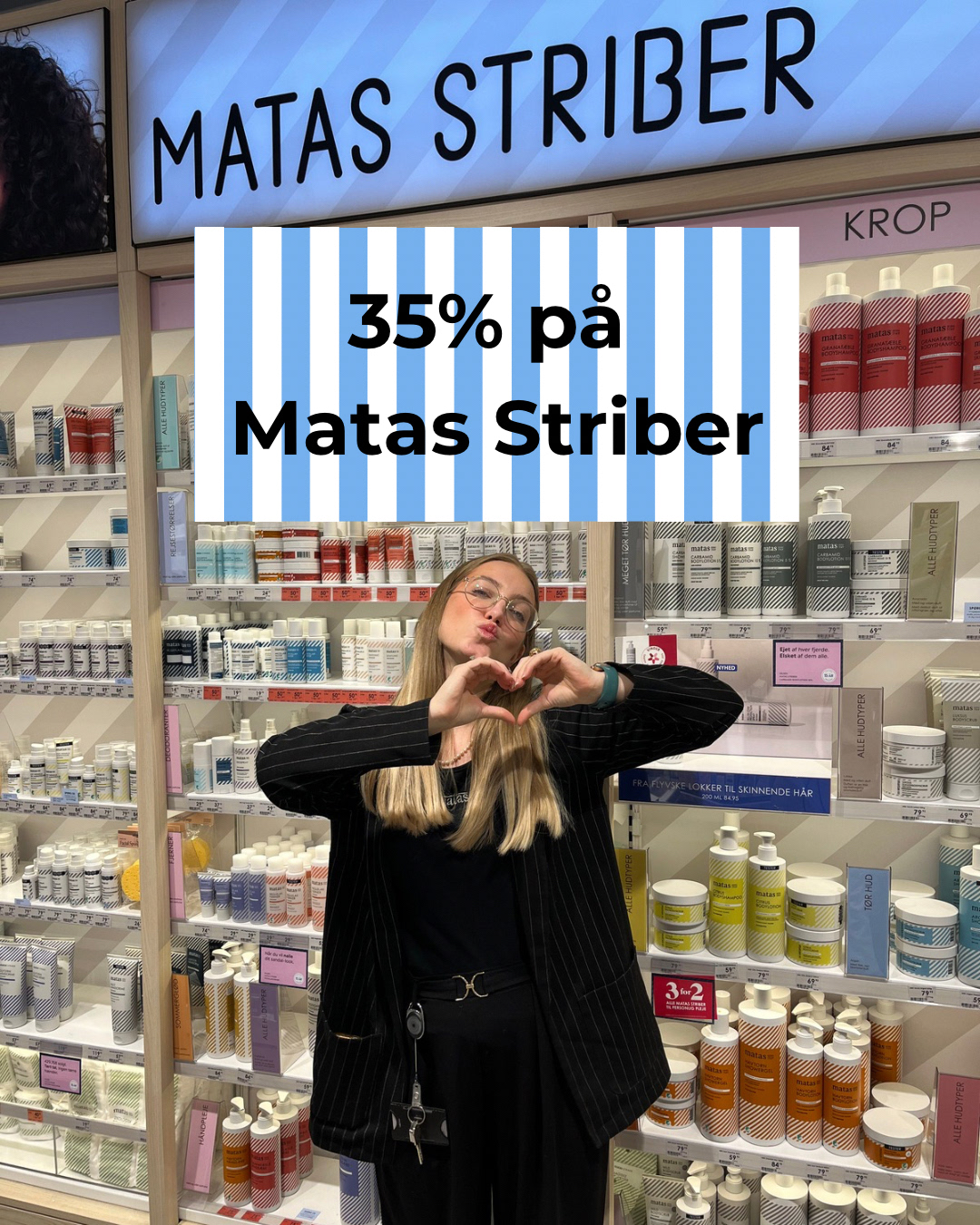 Matas - 🩵 35% på alle* vores lækre Matas Striber 🩵 Plus medlemskab Er ...