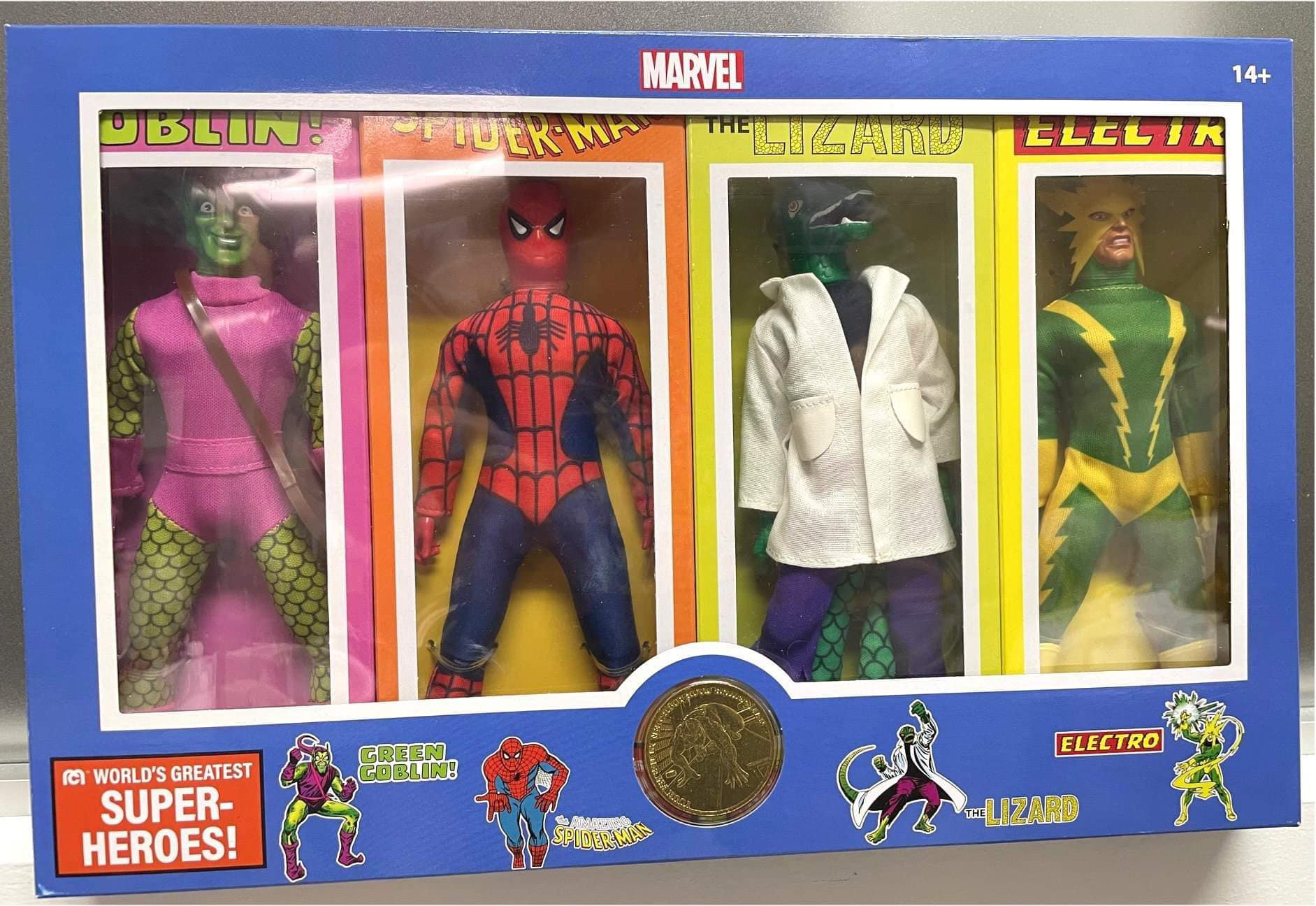 Marvel Mego figures return with Spider-Man 4 pack
