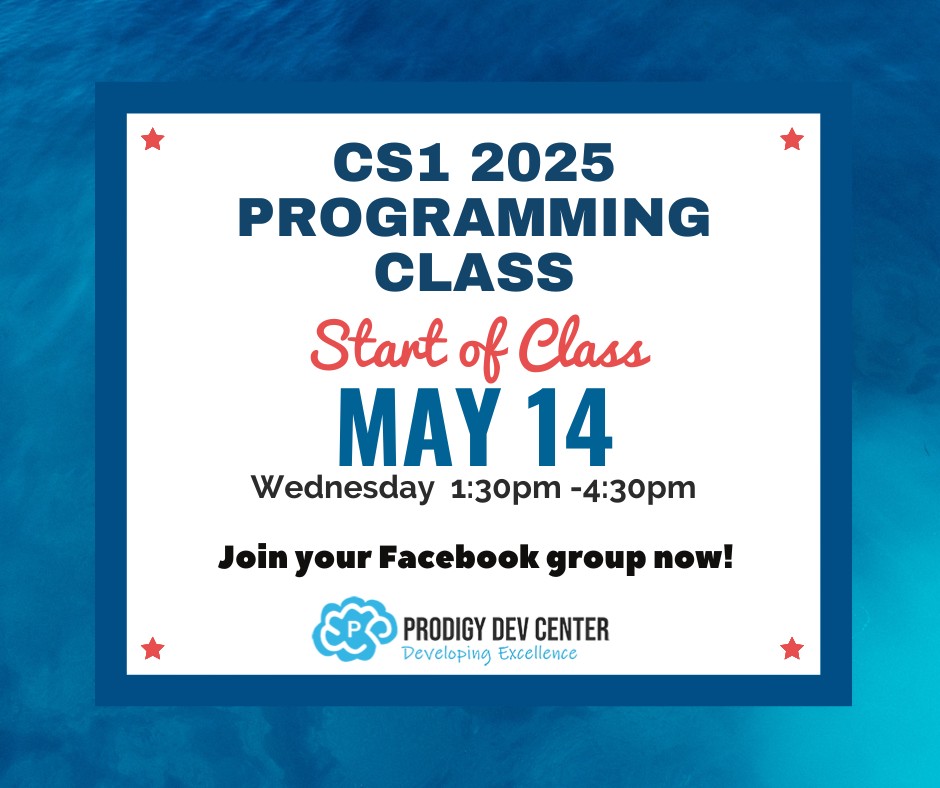 Prodigy - To Prodigies of CS1 2025 Programming Class. Please be ...