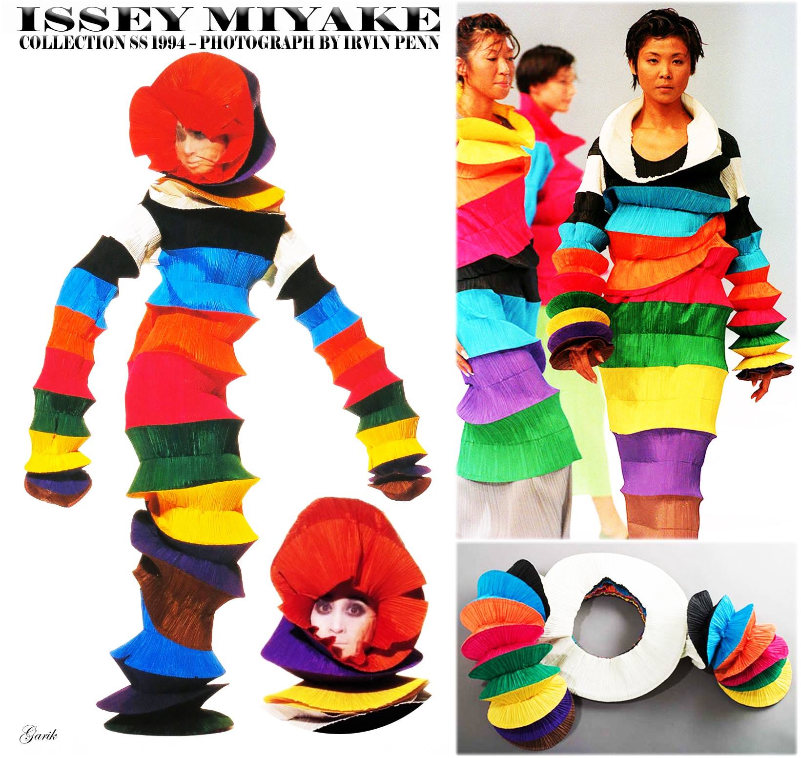 ISSEY MIYAKE STAIRCASE DRESS:A/W 1994 COLLECTION PHOTOGRAPHER 