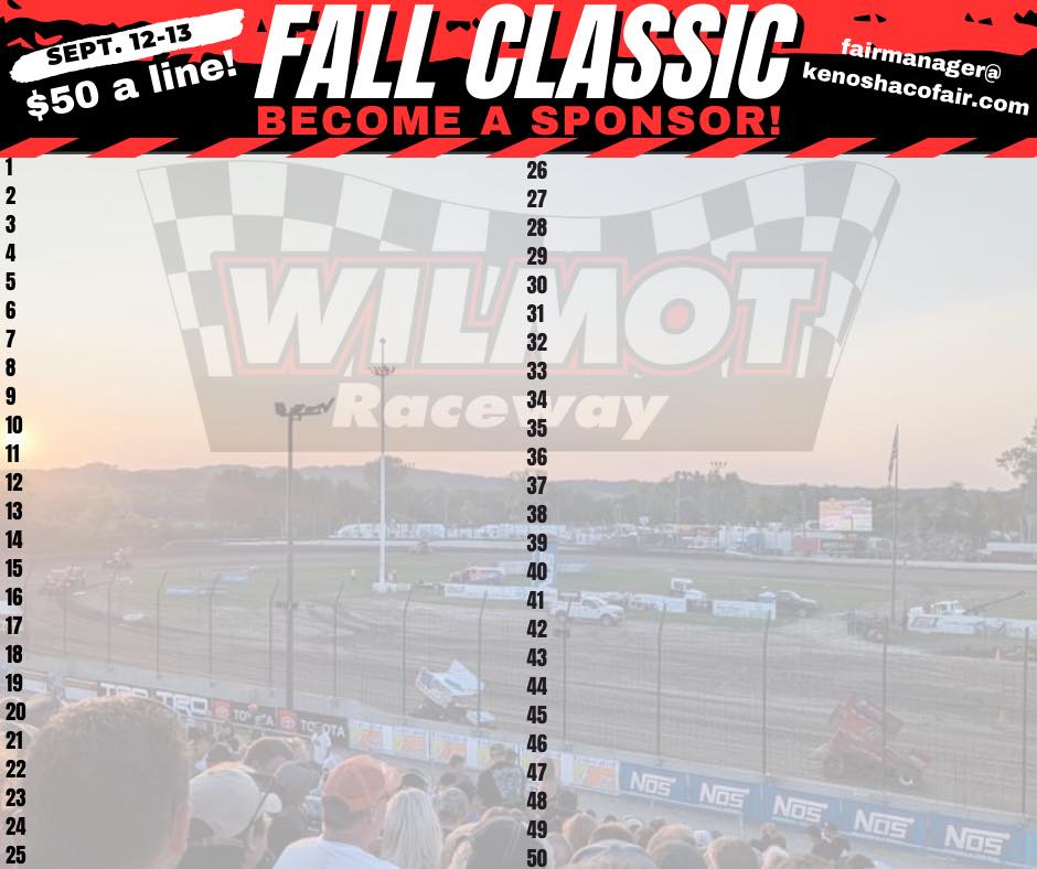 Wilmot Raceway - Wilmot Raceway updated their cover photo.