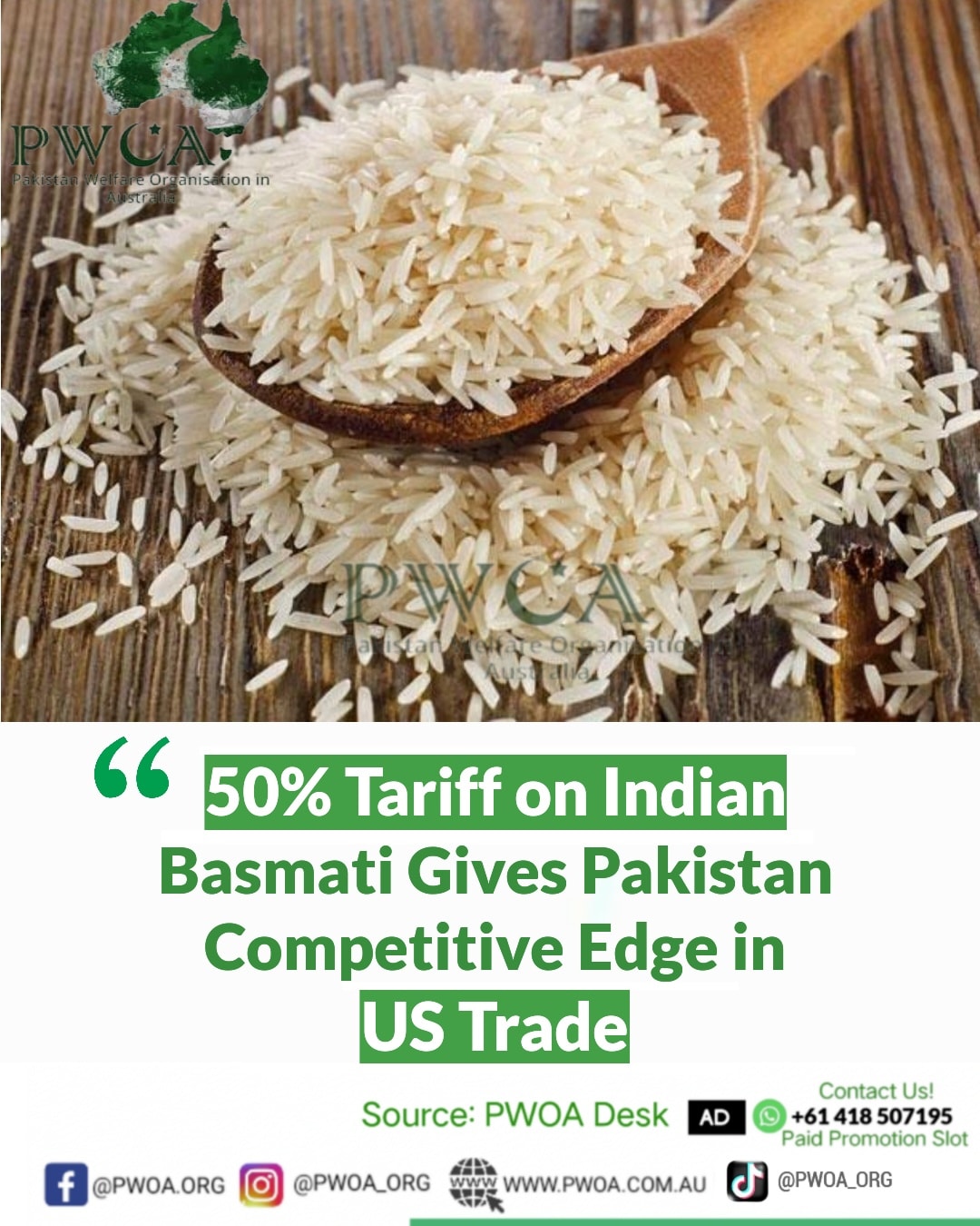 PWOA - The 50% tariff imposed by the Trump administration on Indian ...