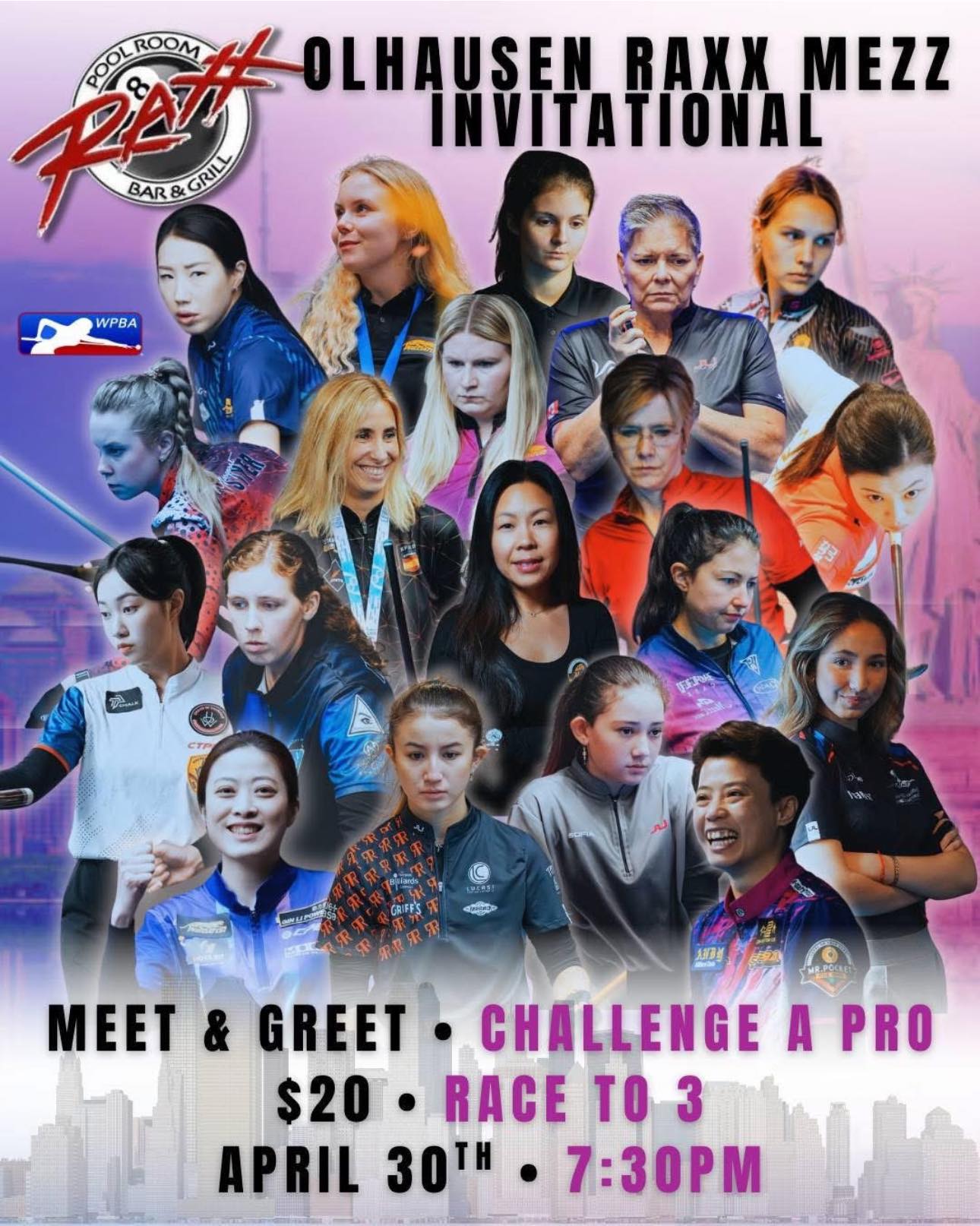 Raxx - 🎱Meet the pro’s & challenge a pro to a match this Wednesday at ...
