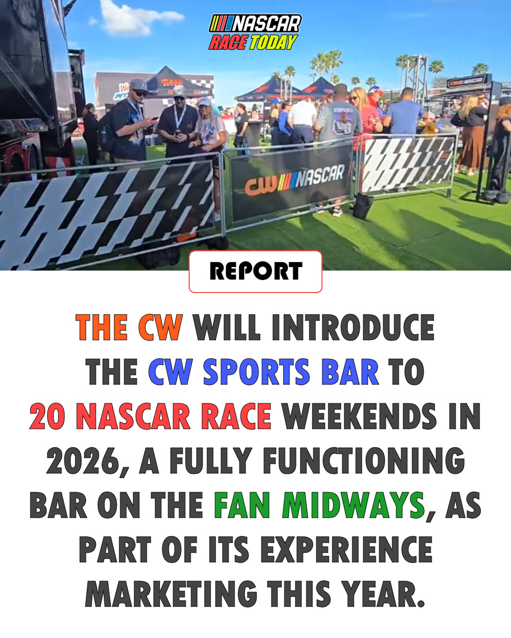 Report: The CW will introduce The CW... - Nascar Race Today | Facebook