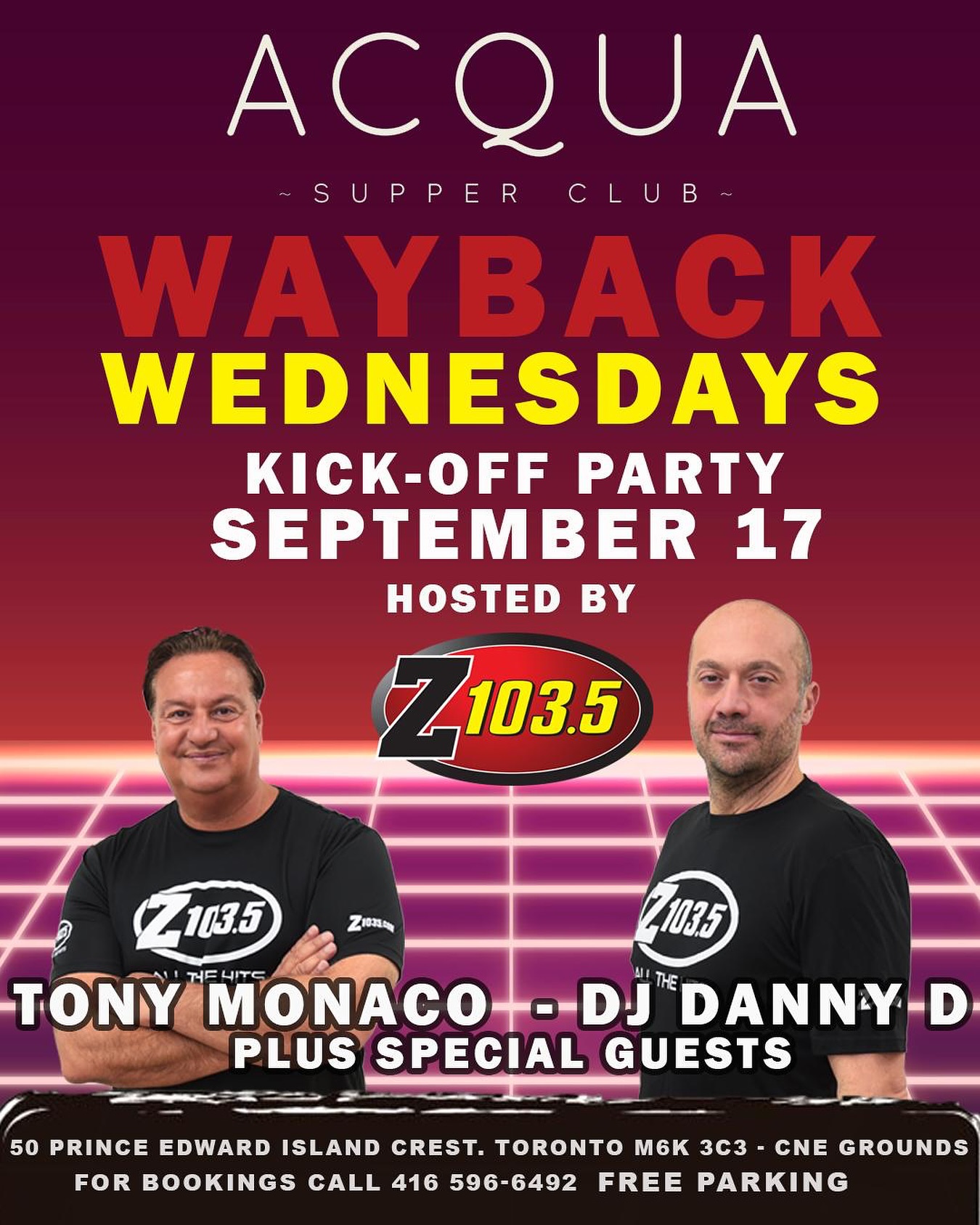 The Wayback - TORONTO AND AREA... ARE YOU READY TO PARTY ON WEDNESDAY ...